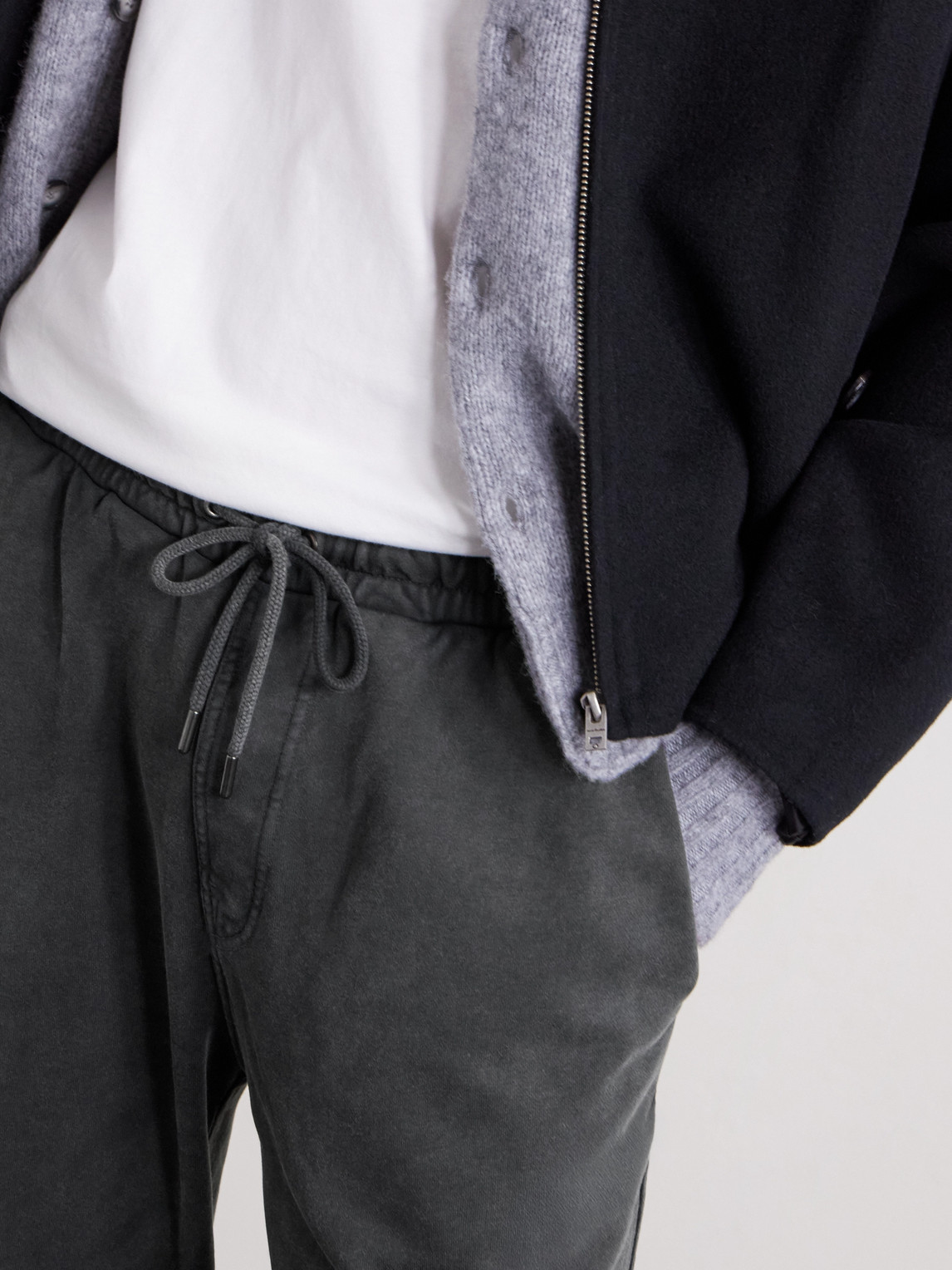 Corridor Straight-leg Cotton-jersey Sweatpants In Black