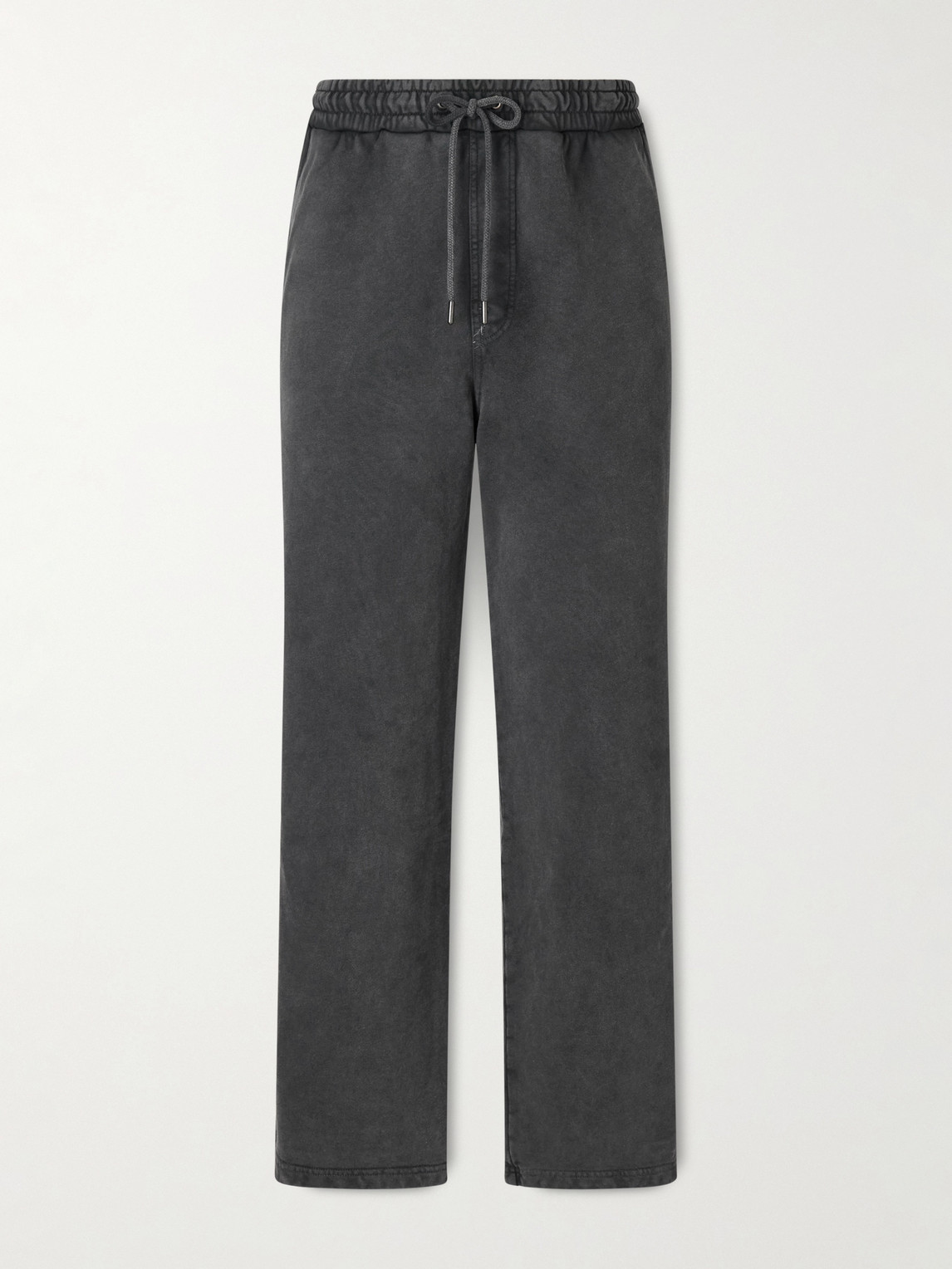 Corridor Straight-leg Cotton-jersey Sweatpants In Black