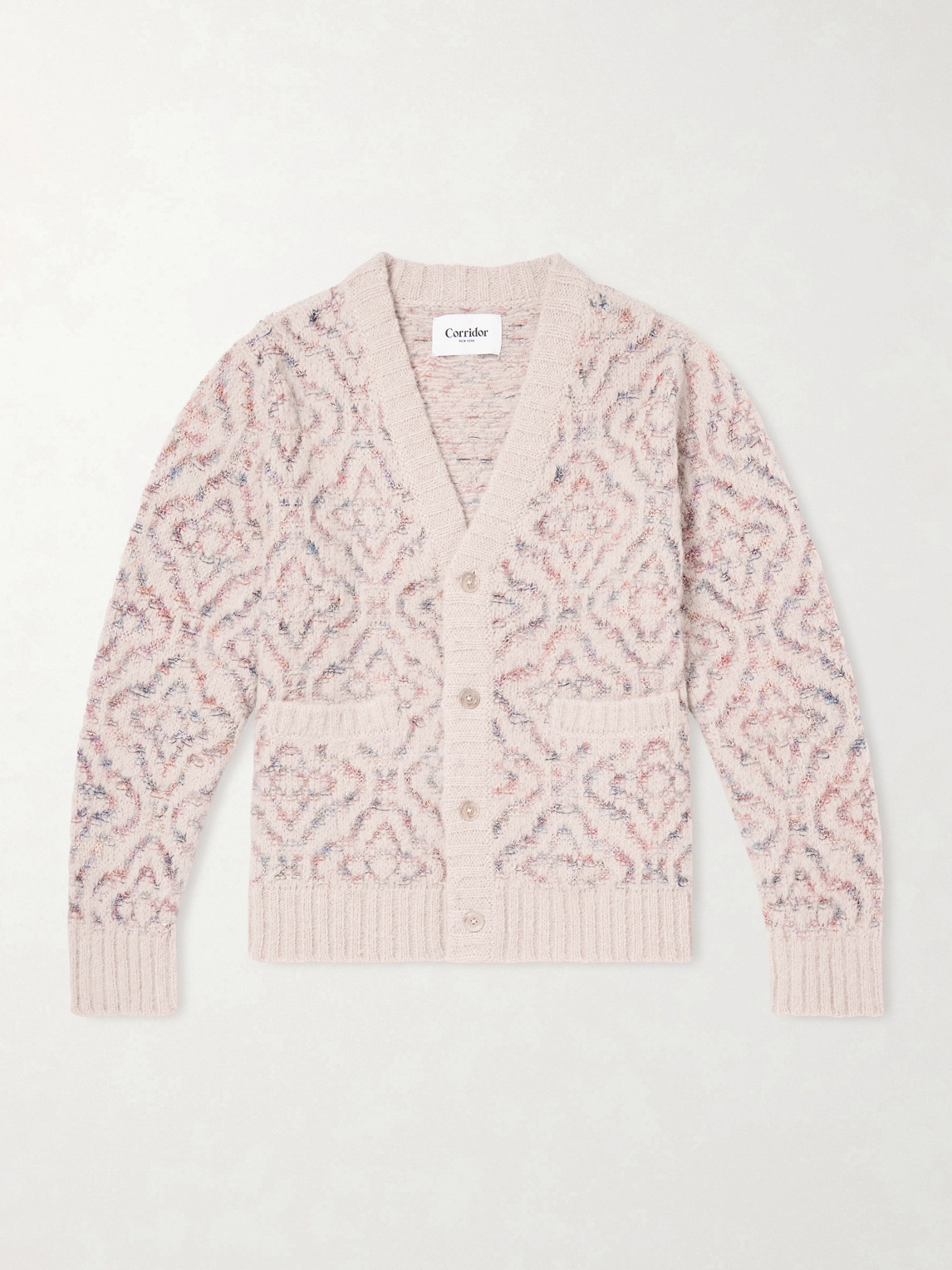 Corridor Somatic Space-dyed Alpaca-blend Cardigan In Transparent