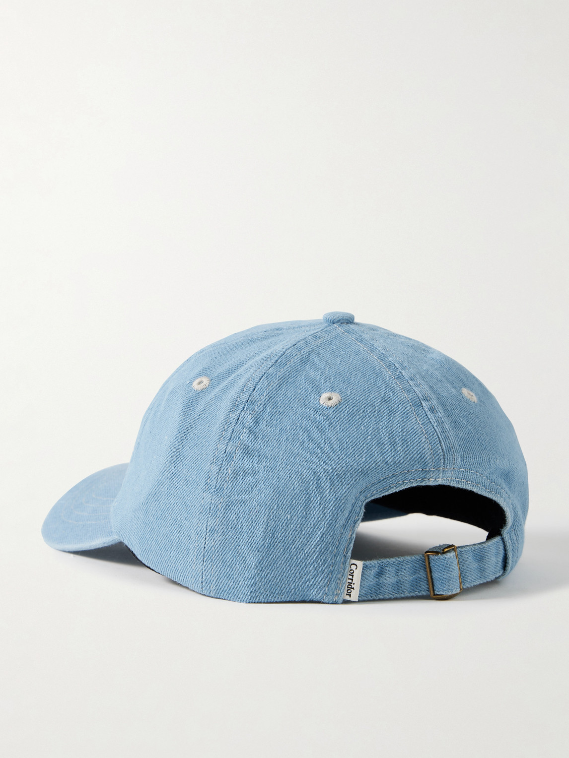 Corridor Ny Ny Embroidered Cotton-twill Baseball Cap In Burgundy