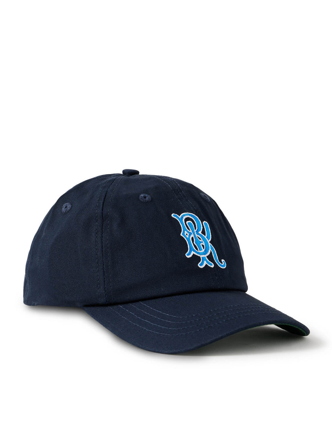 Corridor Bk Embroidered Cotton-blend Twill Baseball Cap In Blue