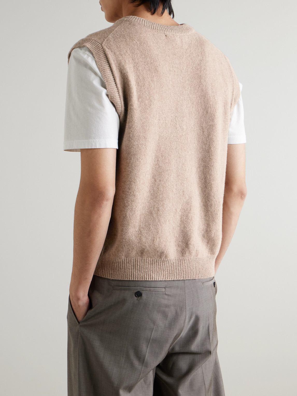  Sunspel - Wool Sweater Vest - Men - Neutrals - M 