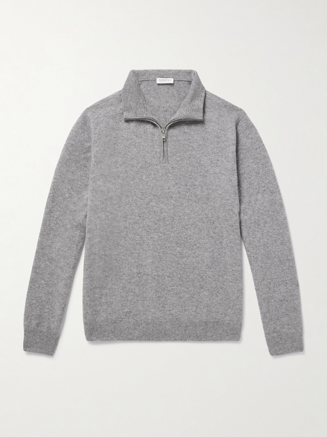 Sunspel Cashmere Half-Zip Sweateren