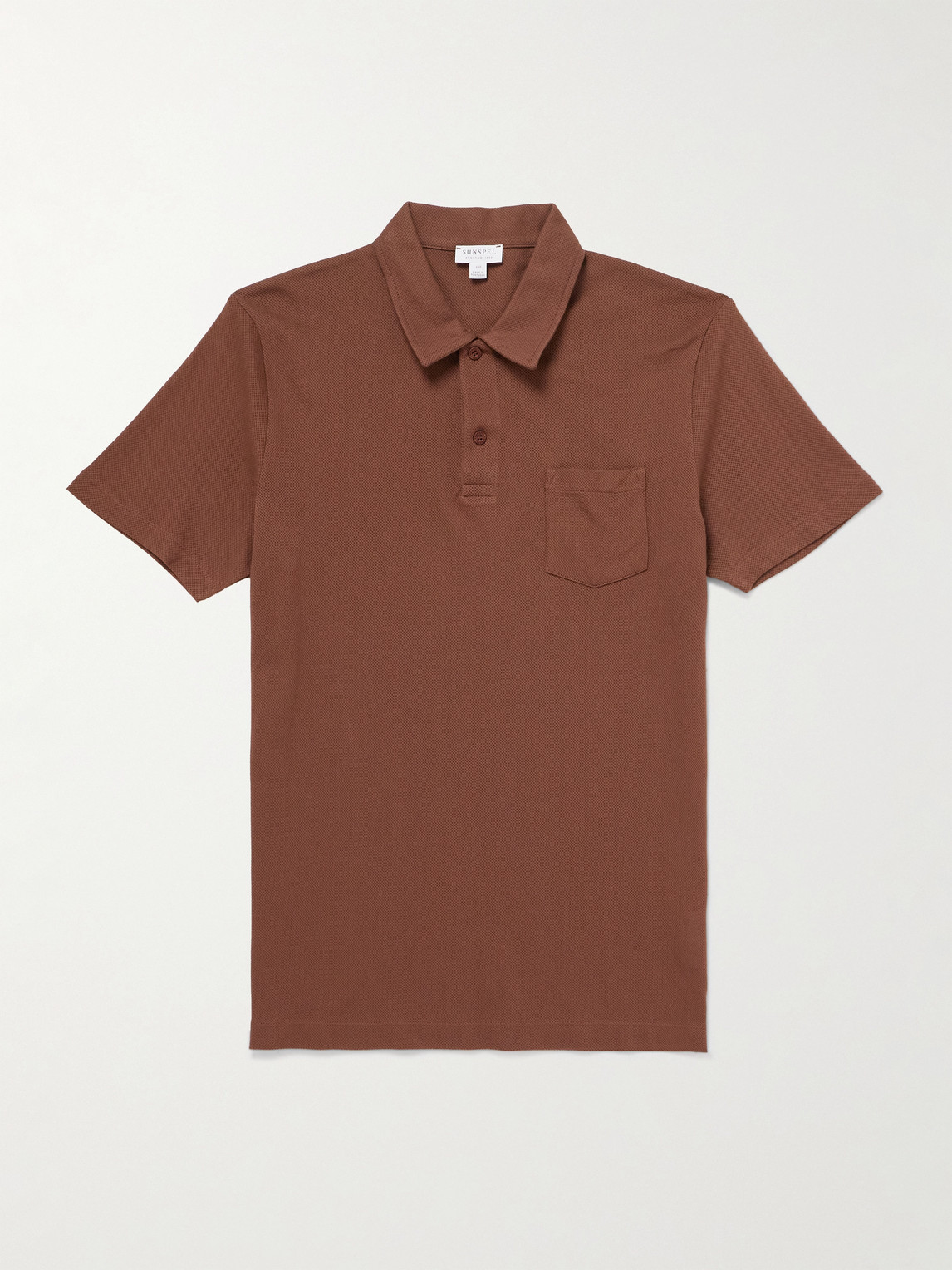 Sunspel Riviera Cotton-Mesh Polo hirt - Men