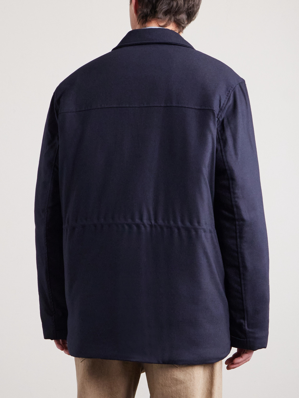  Sunspel - Padded Wool-blend Field Jacket - Men - Blue - S 