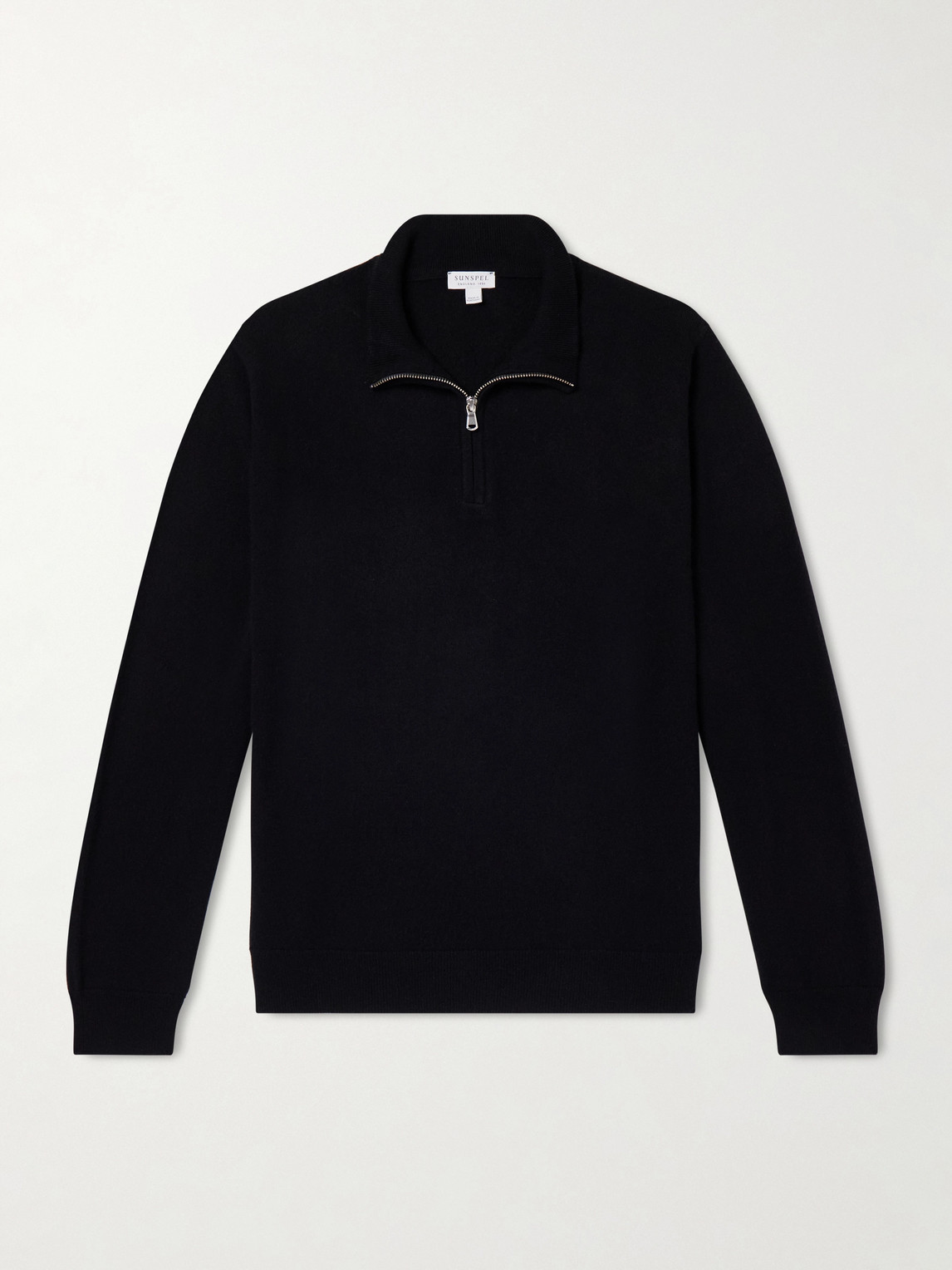 Sunspel Cashmere Half-Zip Sweateren