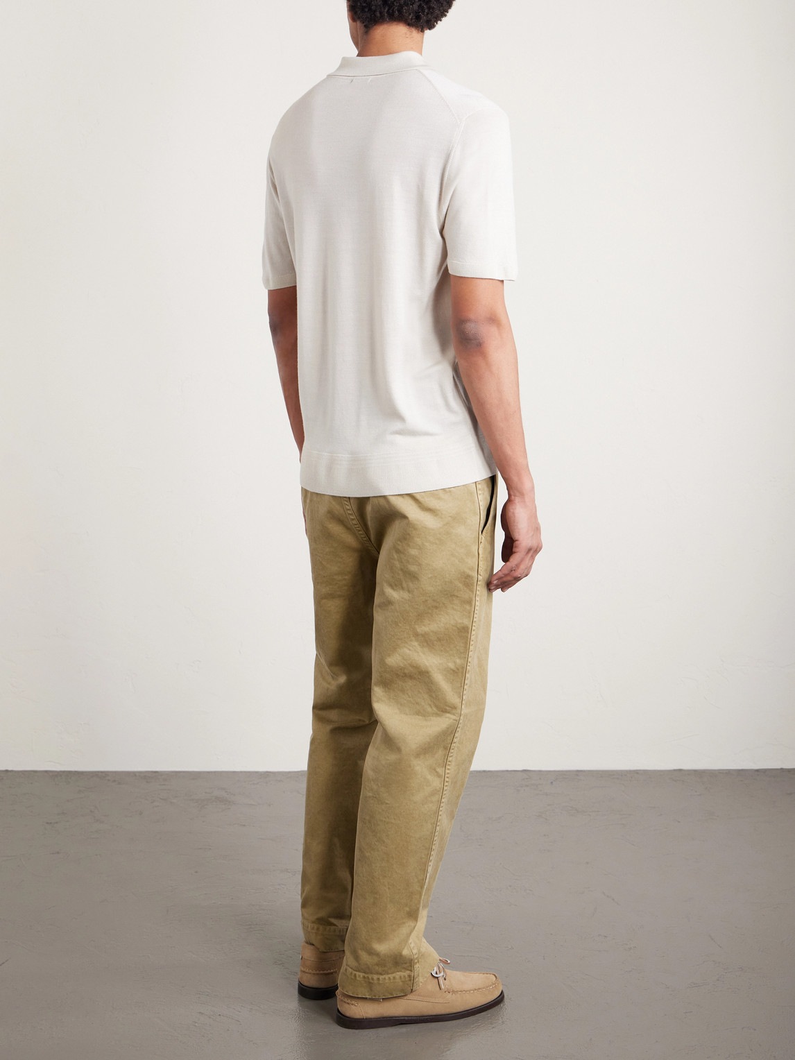  Barena - Marco Merino Wool Polo Shirt - Men - Neutrals - S 