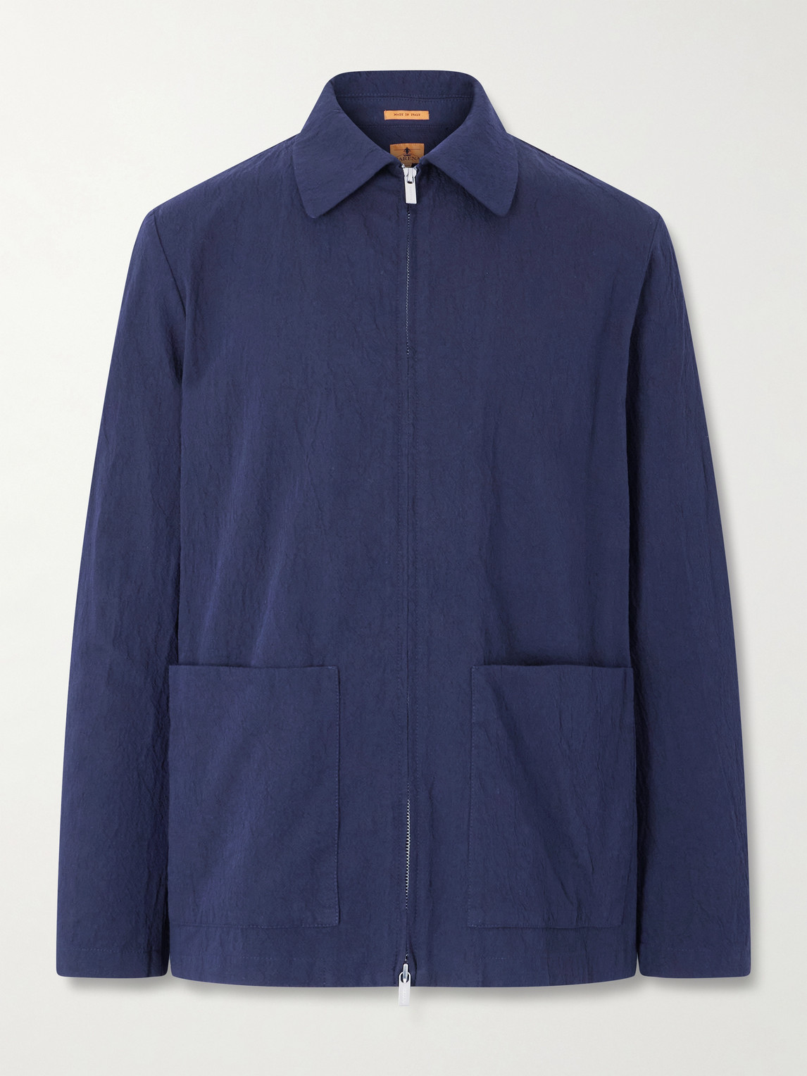 Barena Crinkled Cotton-Blend Overshirt IT 56