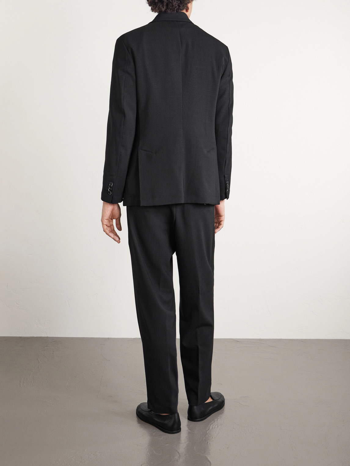  Barena - Double-breasted Virgin Wool Suit Jacket - Men - Black - It 46 