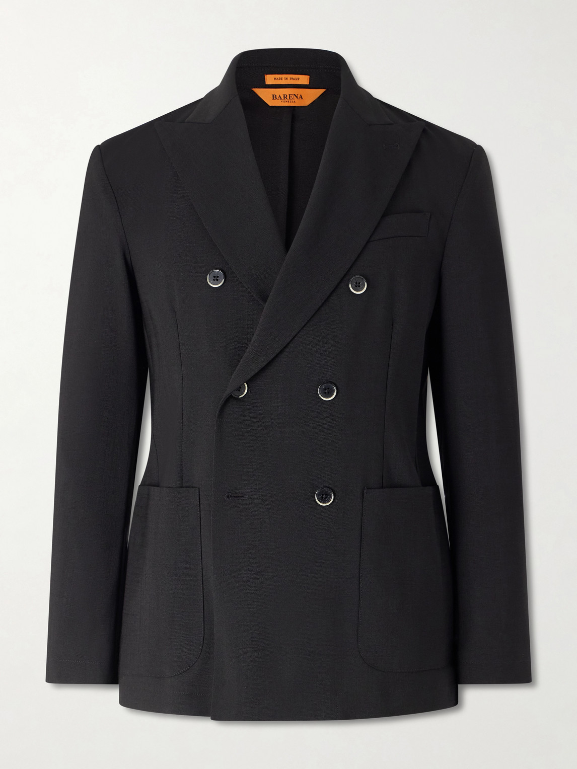 Barena – Double-Breasted Virgin Wool Suit Jacket