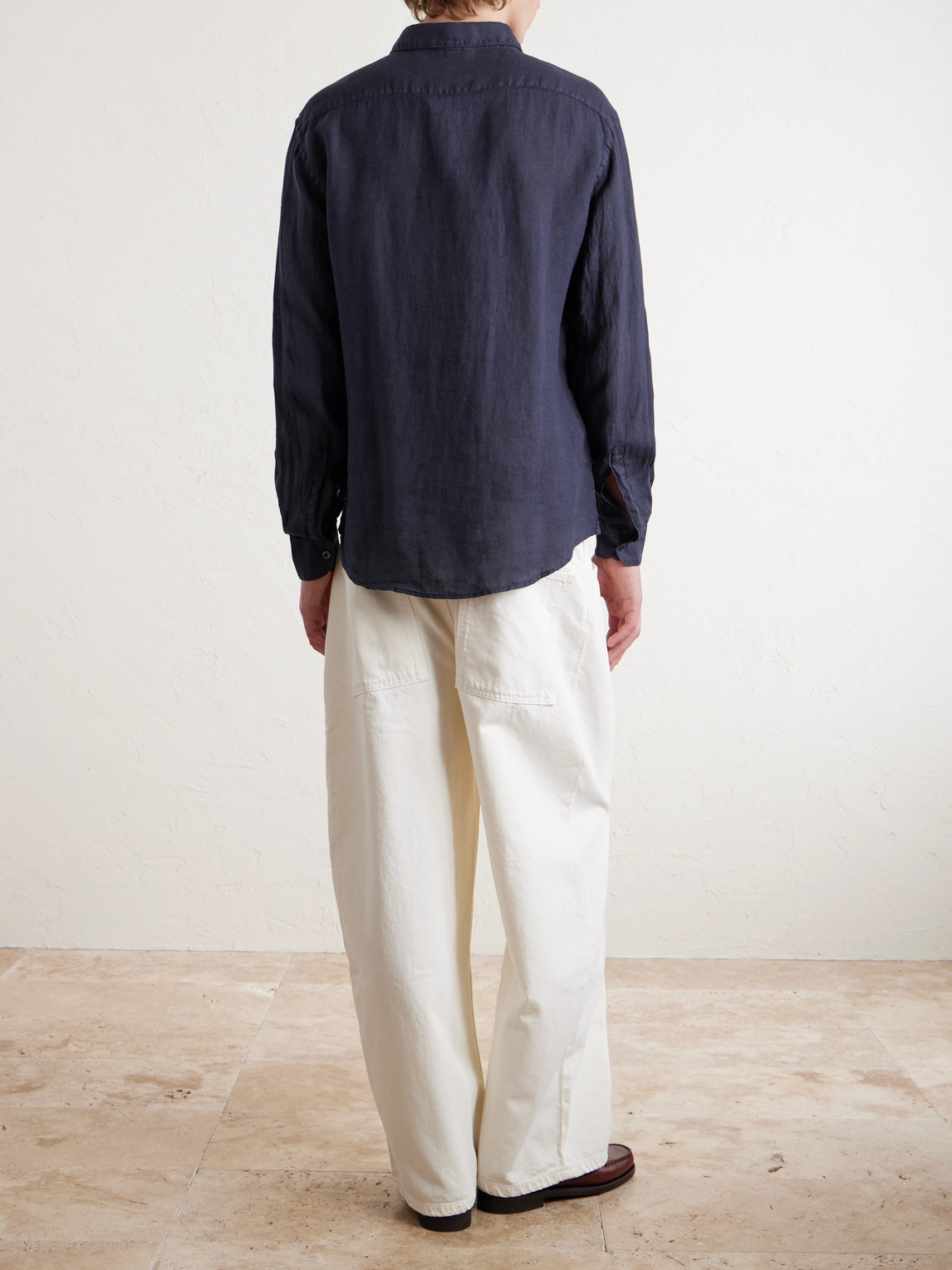  Barena - Linen Shirt - Men - Blue - It 56 