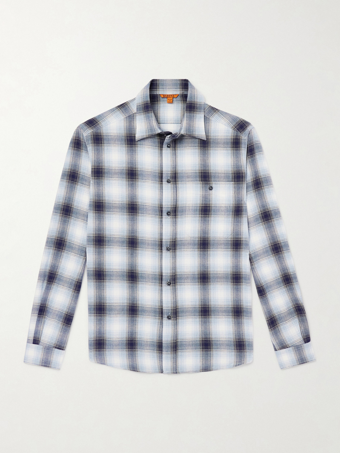 Barena Checked Cotton-Flannel Shirt IT 52