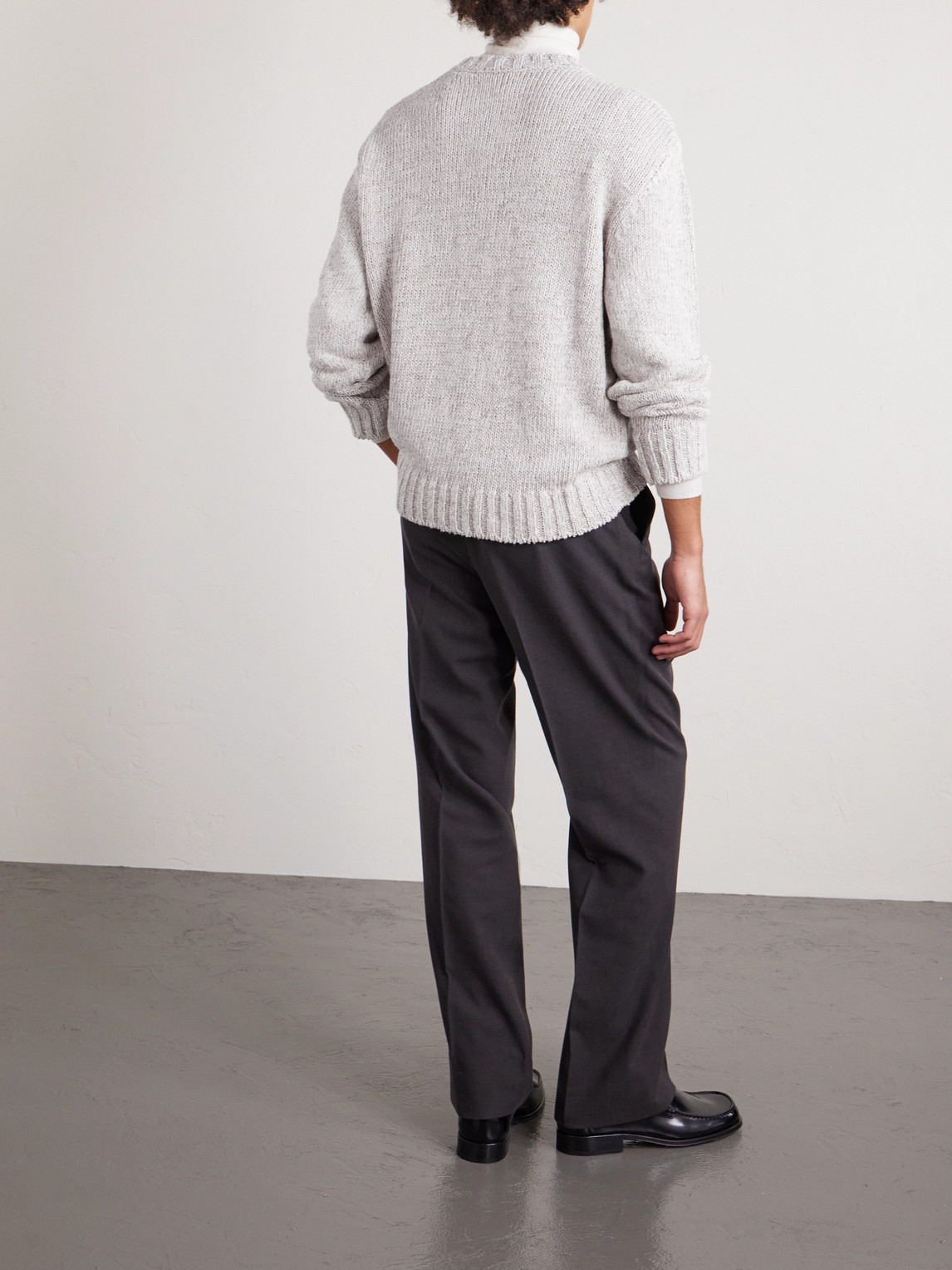  Barena - Caloma Linen And Cotton-blend Sweater - Men - Neutrals - Xs 