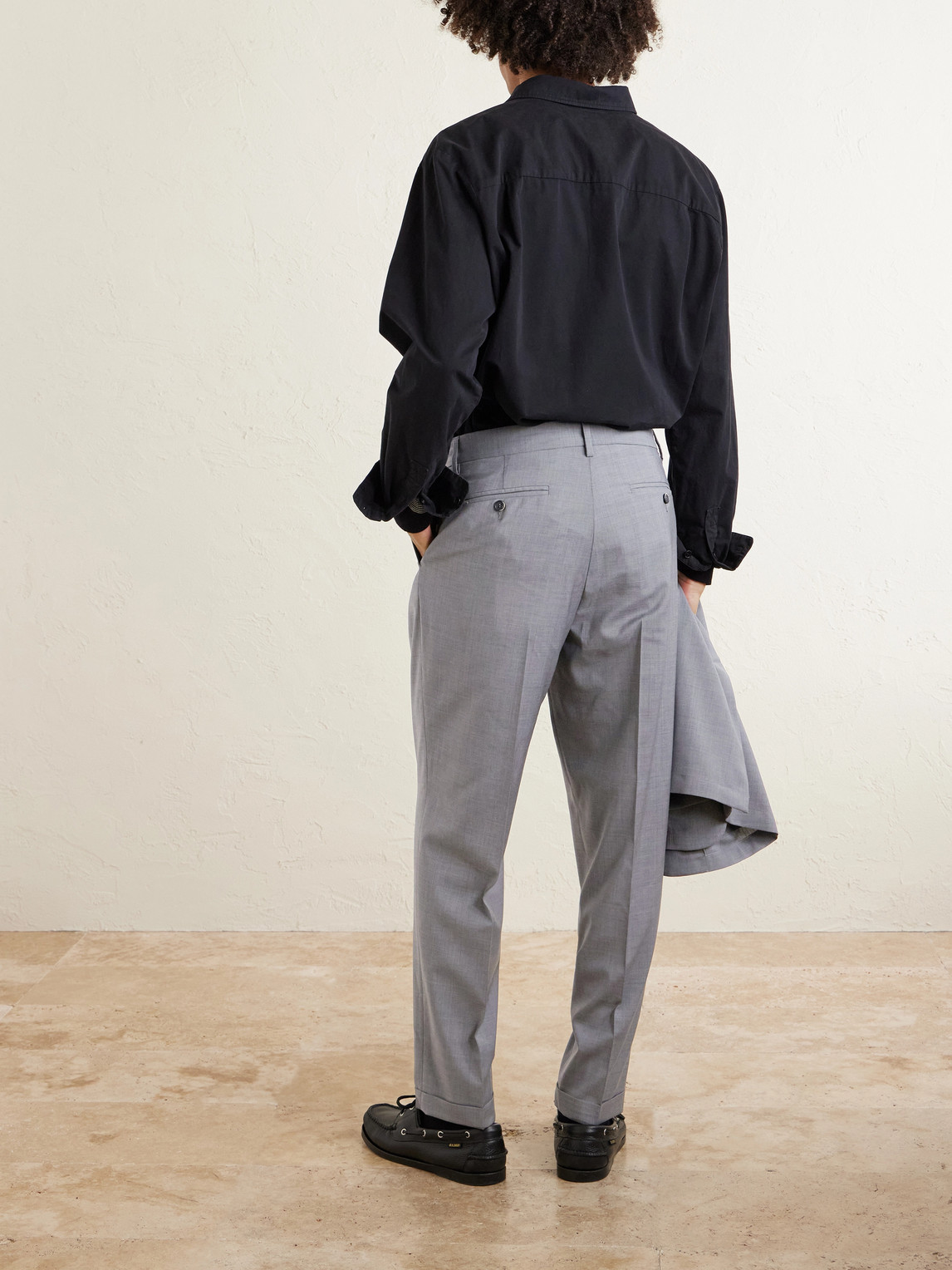  Barena - Straight-leg Pleated Virgin Wool Suit Trousers - Men - Gray - It 46 