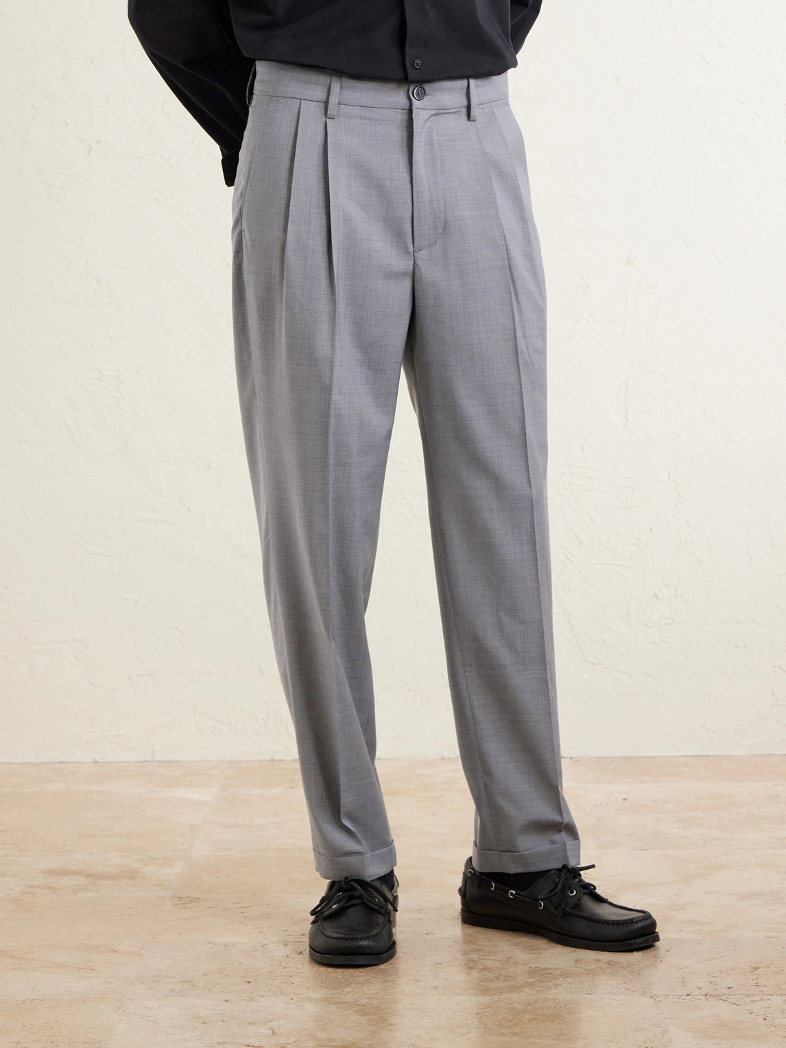  Barena - Straight-leg Pleated Virgin Wool Suit Trousers - Men - Gray - It 46 