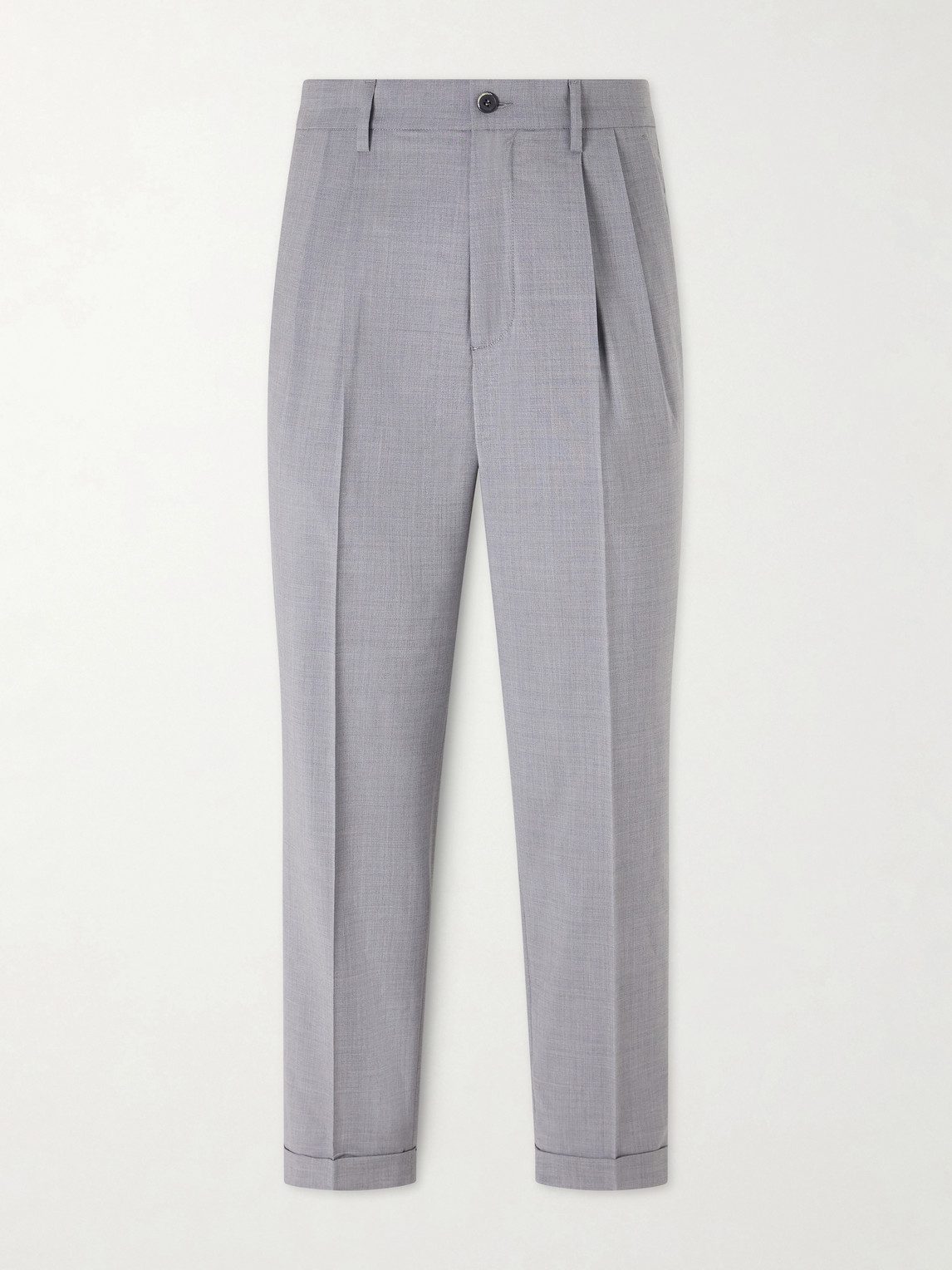 Barena Straight-Leg Pleated Virgin Wool Suit Trousers - Men