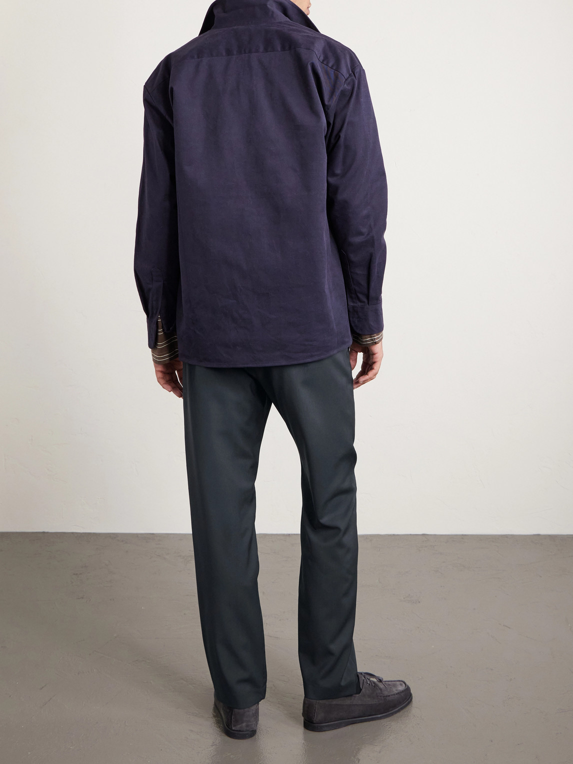  Barena - Straight-leg Virgin Wool Trousers - Men - Gray - It 46 