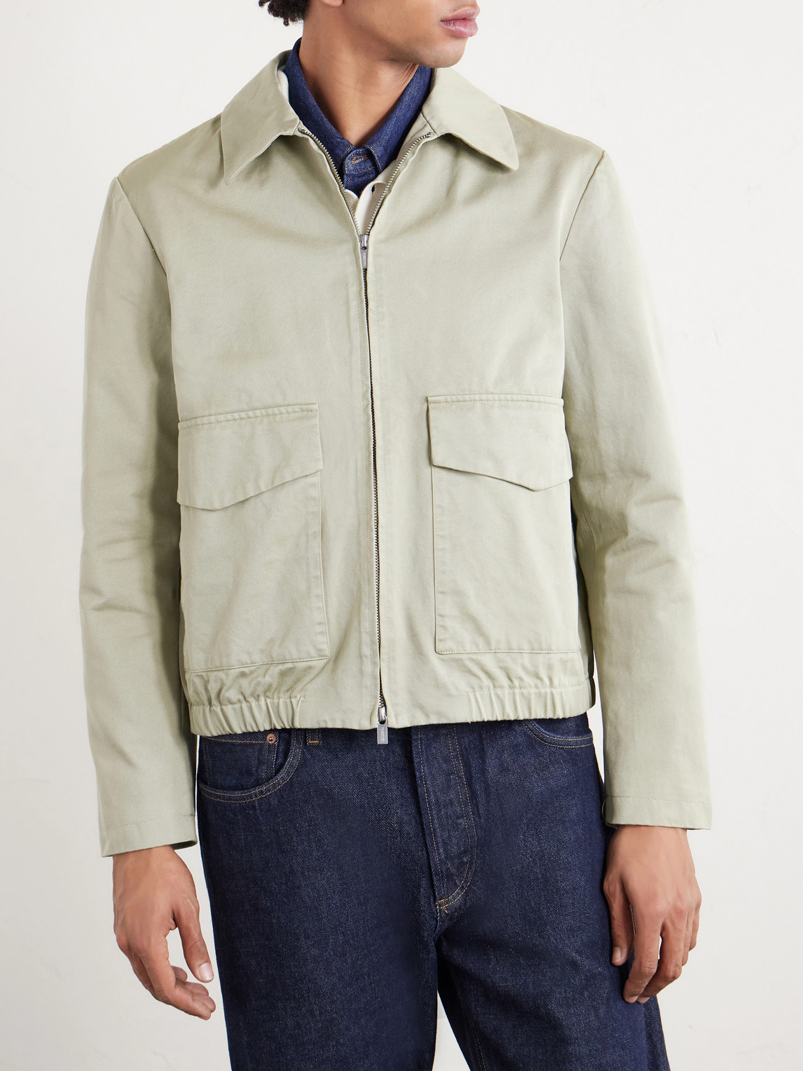  Barena - Cotton-gabardine Jacket - Men - Green - It 48 
