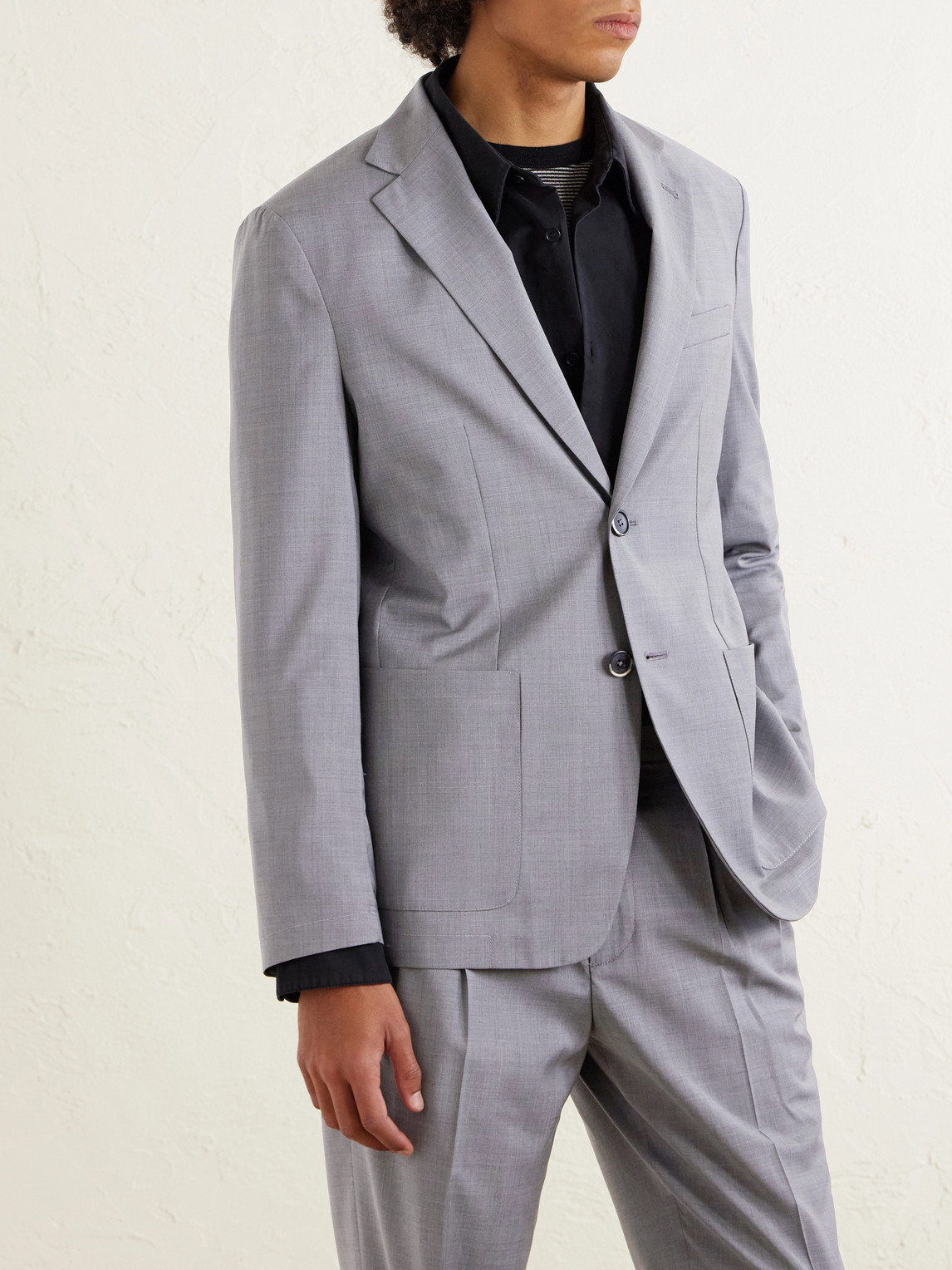  Barena - Virgin Wool Suit Jacket - Men - Gray - It 46 