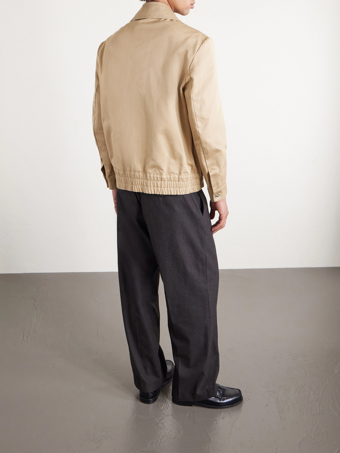  Barena - Cotton-gabardine Blouson Jacket - Men - Neutrals - It 46 