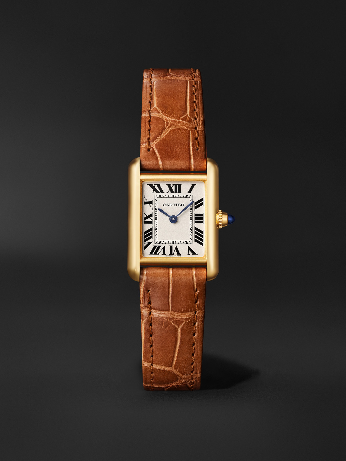 Cartier – Tank Louis Cartier 29.5mm 18-Karat Gold and Alligator Watch, Ref. No. CRWGTA0342
