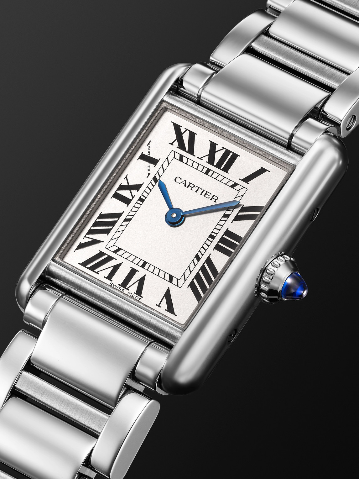  Cartier - Tank Must De Cartier Small Solarbeat™ 29.5mm Stainless Steel Watch, Ref. No. Wsta0121 - Men - White 