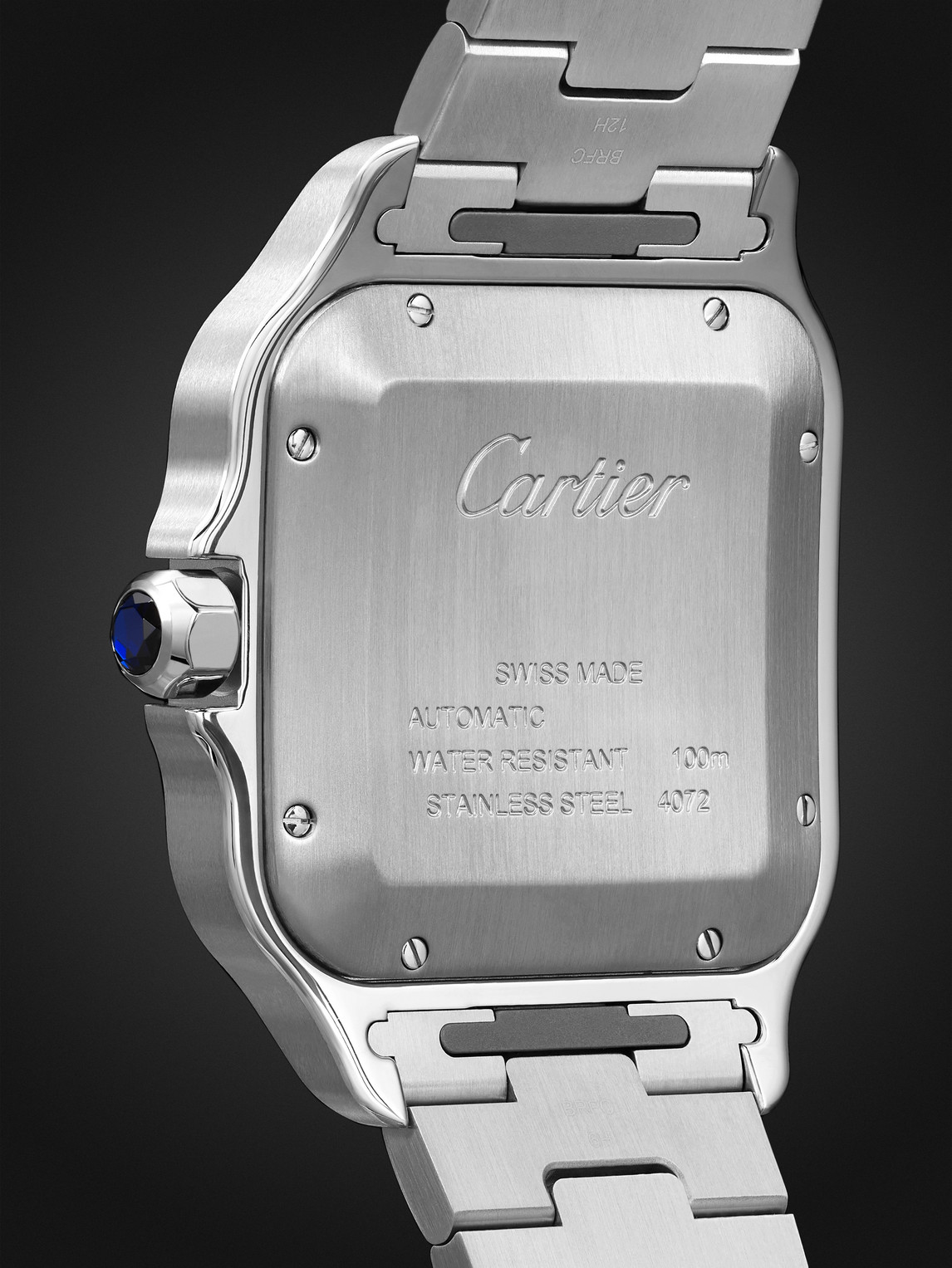  Cartier - Santos De Cartier Automatic 39.8mm Interchangeable Steel And Alligator Watch, Ref. No. Wssa0071 - Men - Blue 
