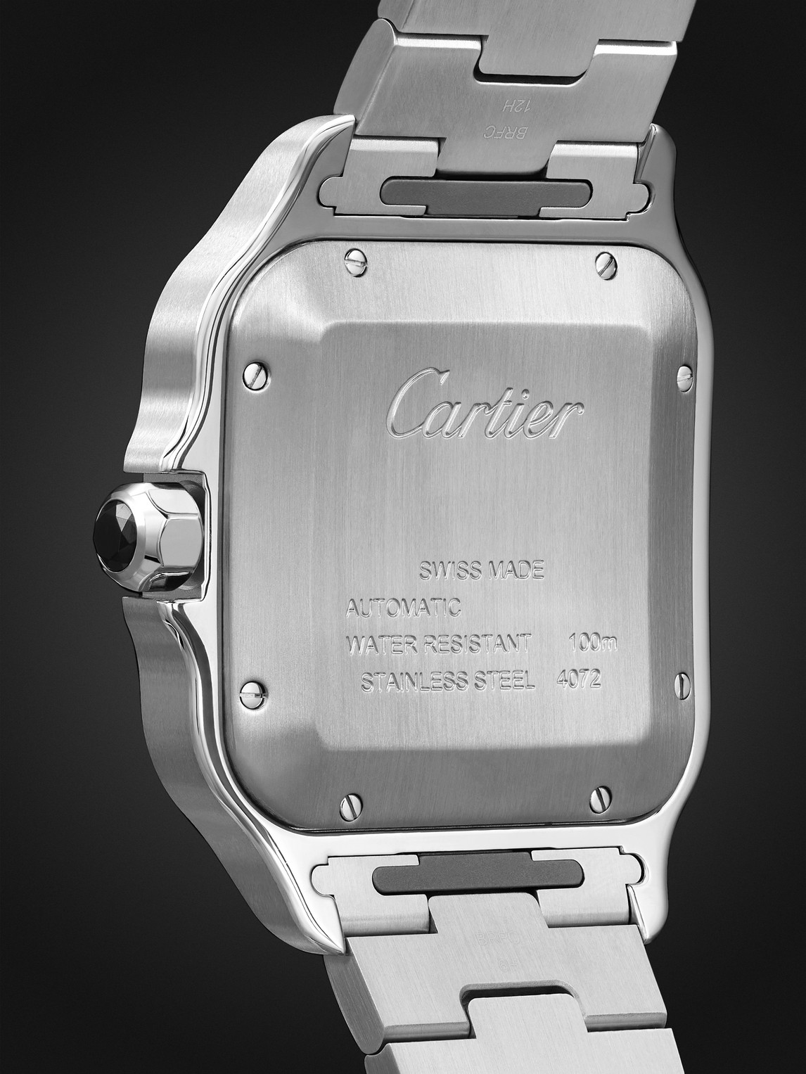  Cartier - Santos De Cartier Automatic 39.8mm Interchangeable Steel And Rubber Watch, Ref. No. Wssa0037 - Men - Black 