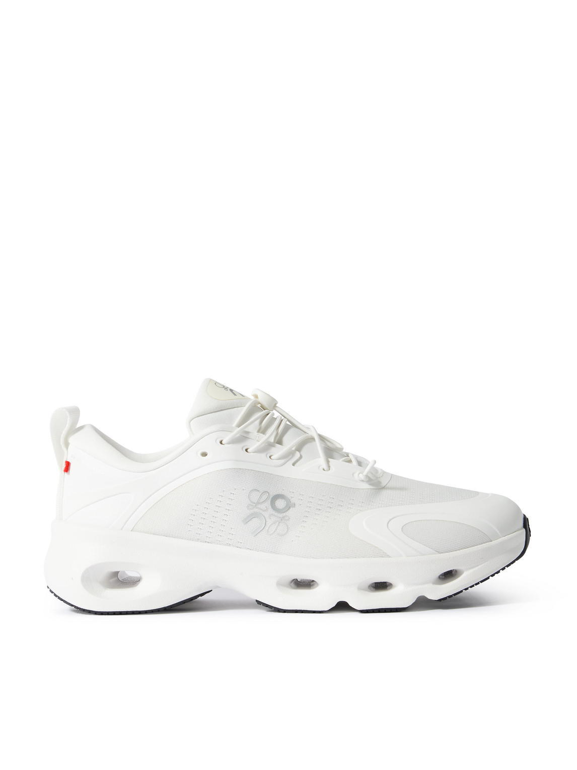 Loewe On 8 Cloud Rubber-trimmed Mesh Sneakers In White