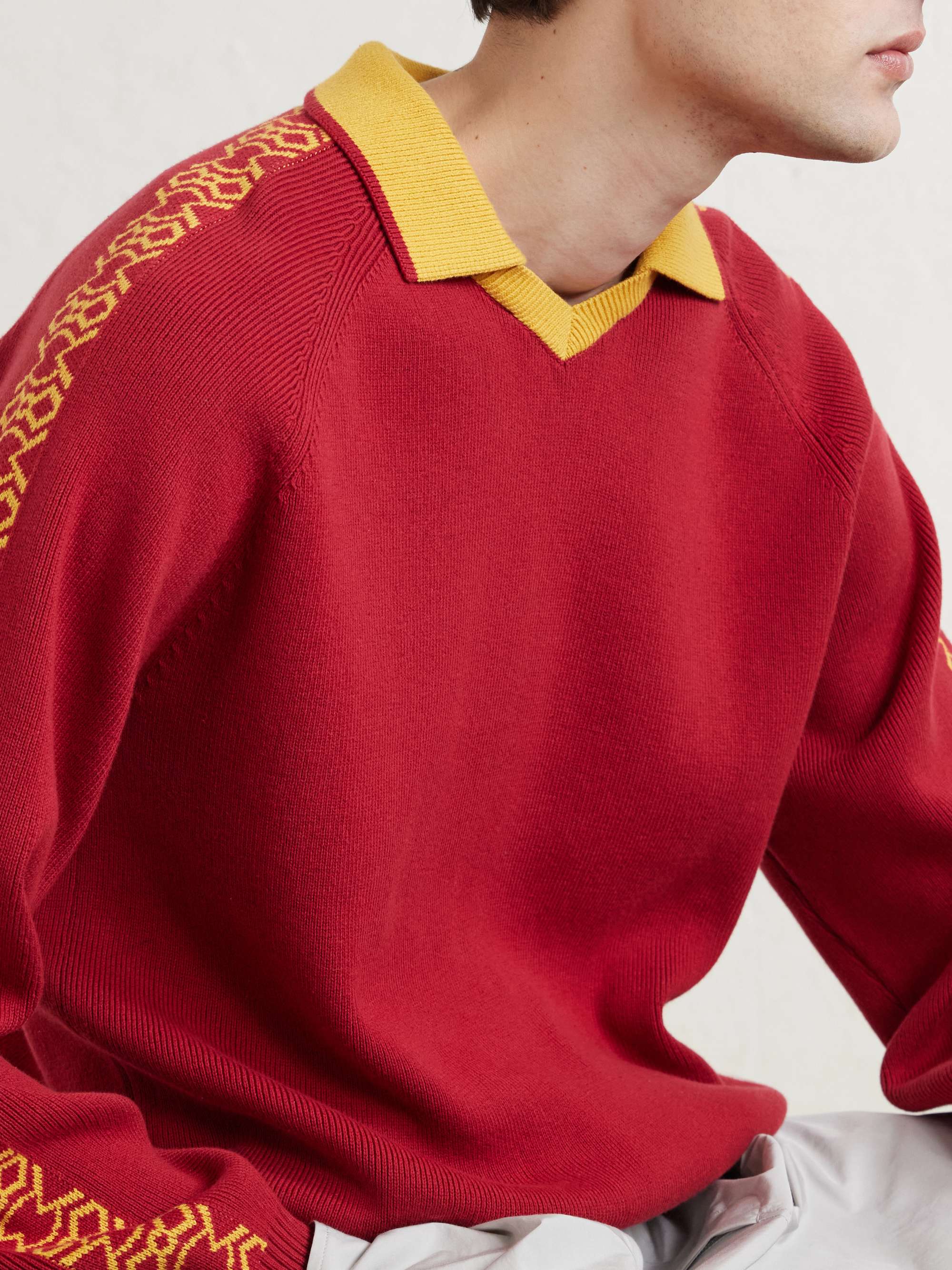 トップス Aime Leon Dore Pointelle Knit Merino AIMÉ LEON DORE Ribbed Merino Wool-Blend Zip-Up Sweater for Men