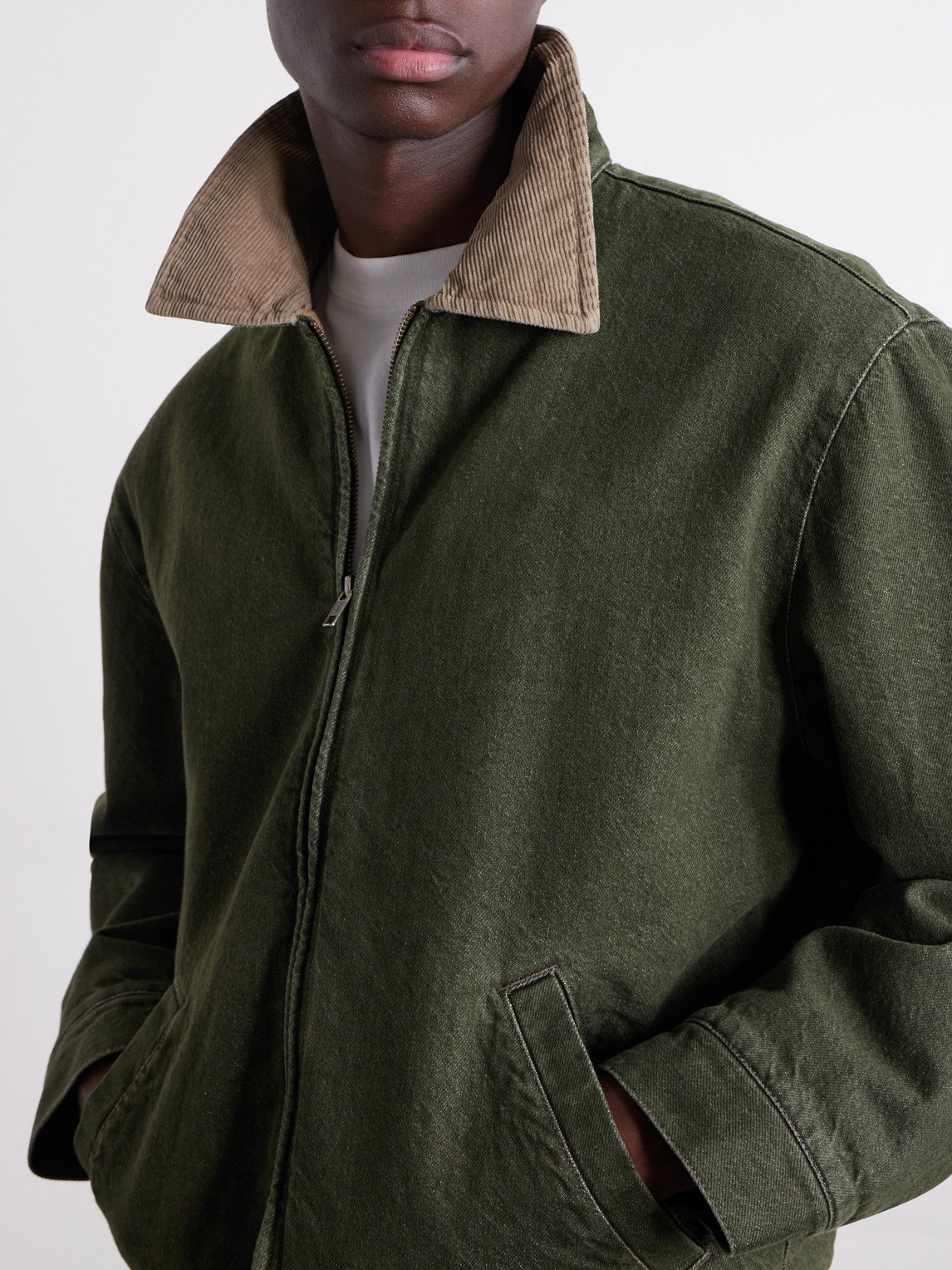 Aimé Leon Dore - Corduroy-Trimmed Denim Jacket