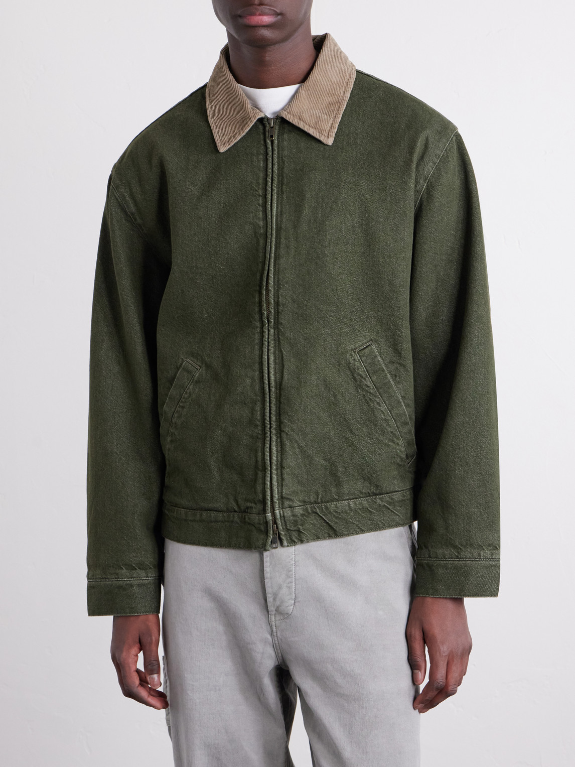 Aimé Leon Dore - Corduroy-Trimmed Denim Jacket