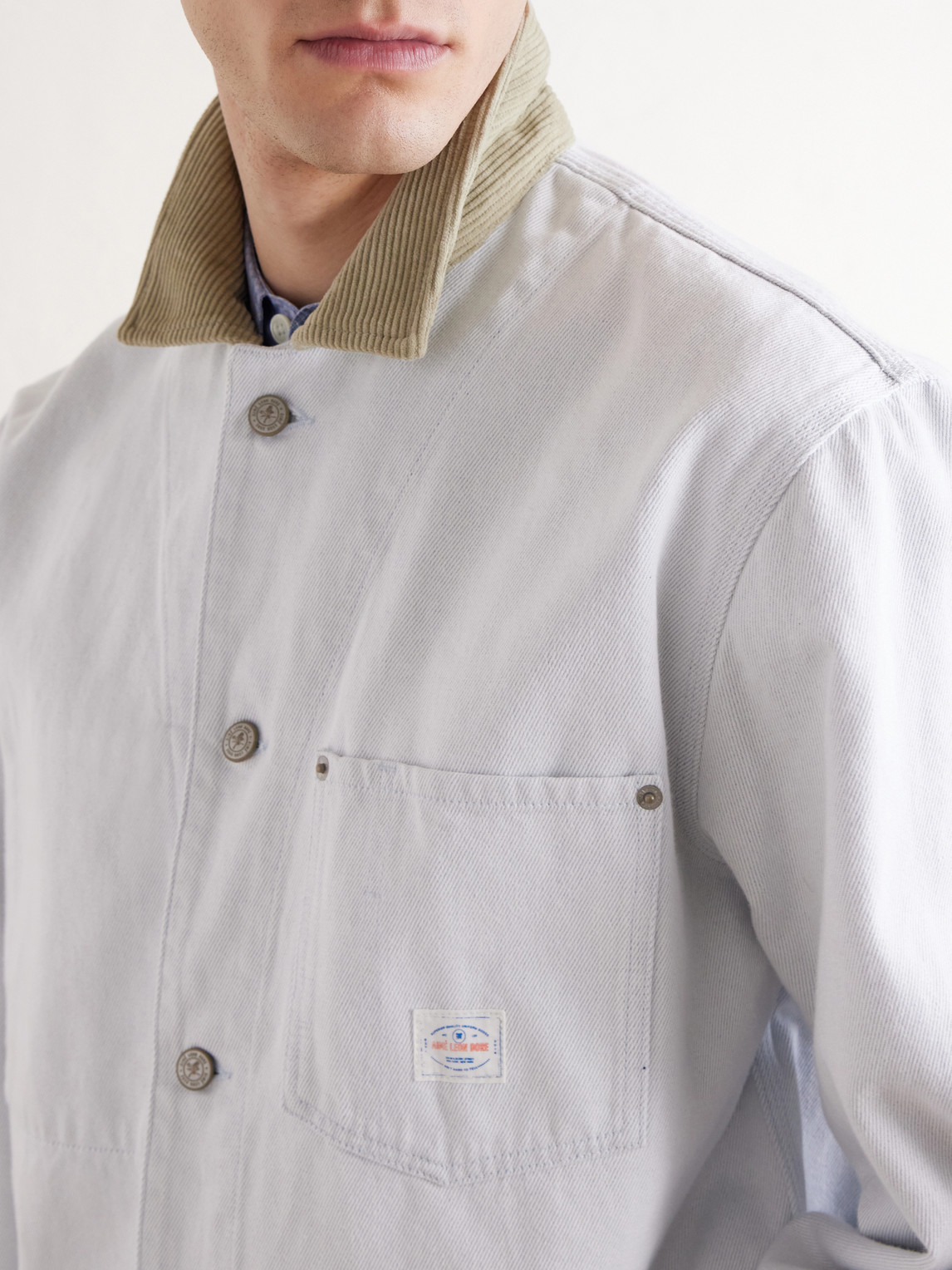 Aimé Leon Dore - Corduroy-Trimmed Denim Jacket