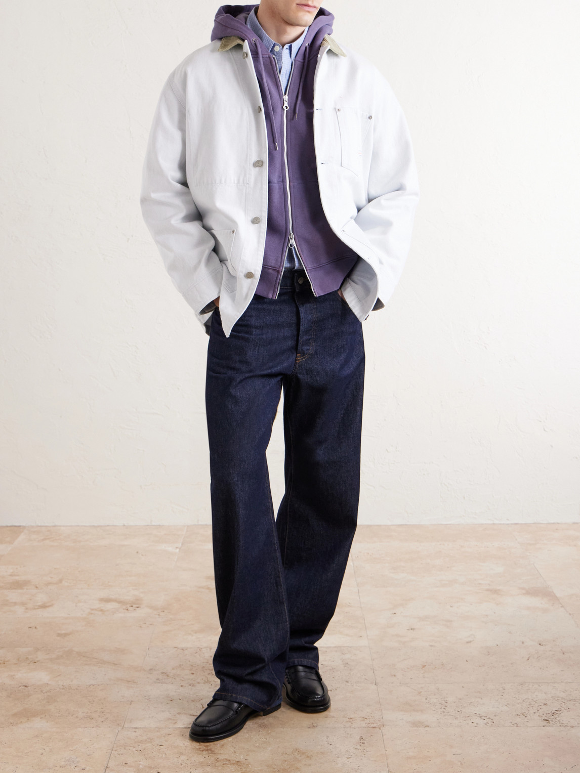 Aimé Leon Dore - Corduroy-Trimmed Denim Jacket