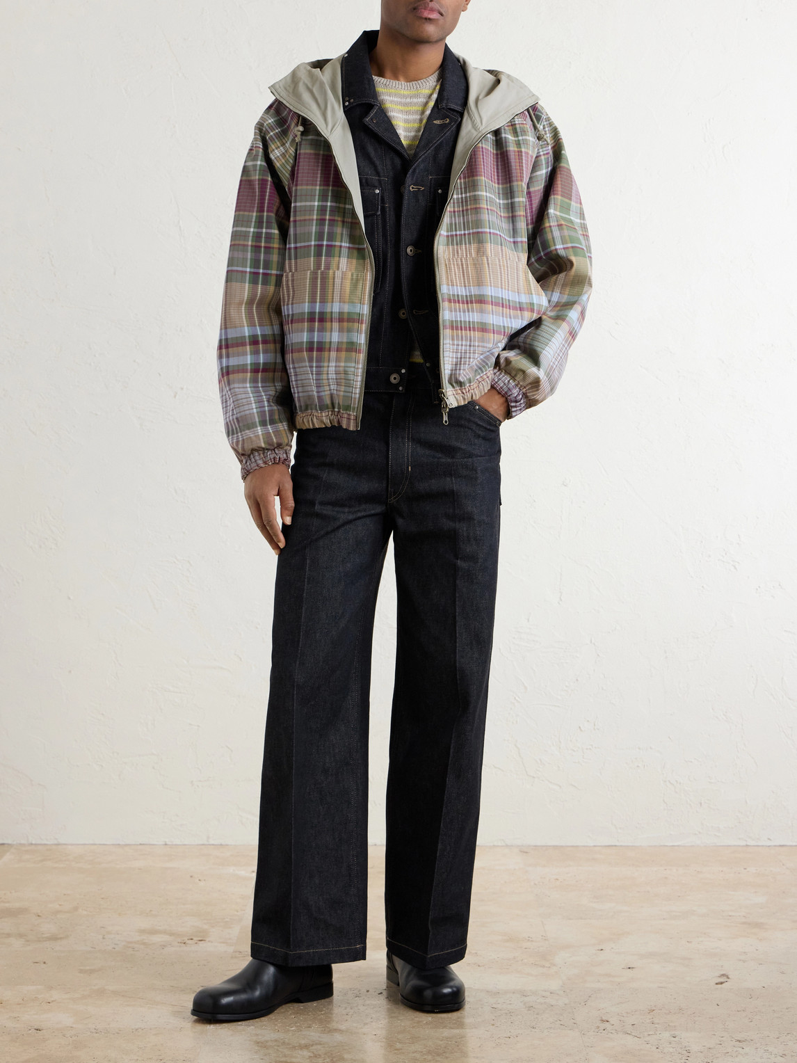 Aimé Leon Dore - Reversible Checked Shell Windbreaker Jacket