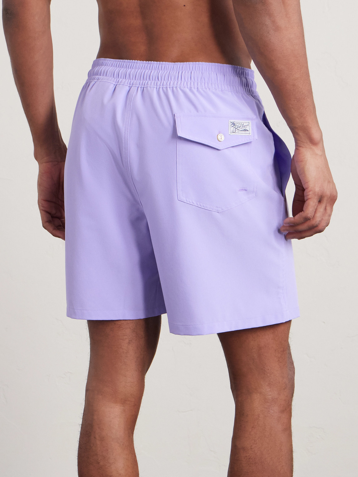 Polo Ralph Lauren Traveler Straight-leg Mid-length Recycled Swim Shorts In Multi