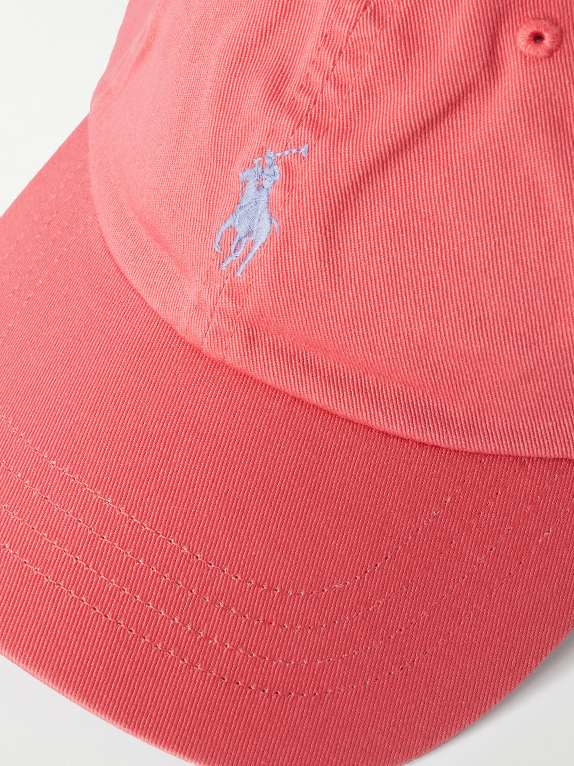 Polo Ralph Lauren Logo-embroidered Cotton-canvas Baseball Cap In Red