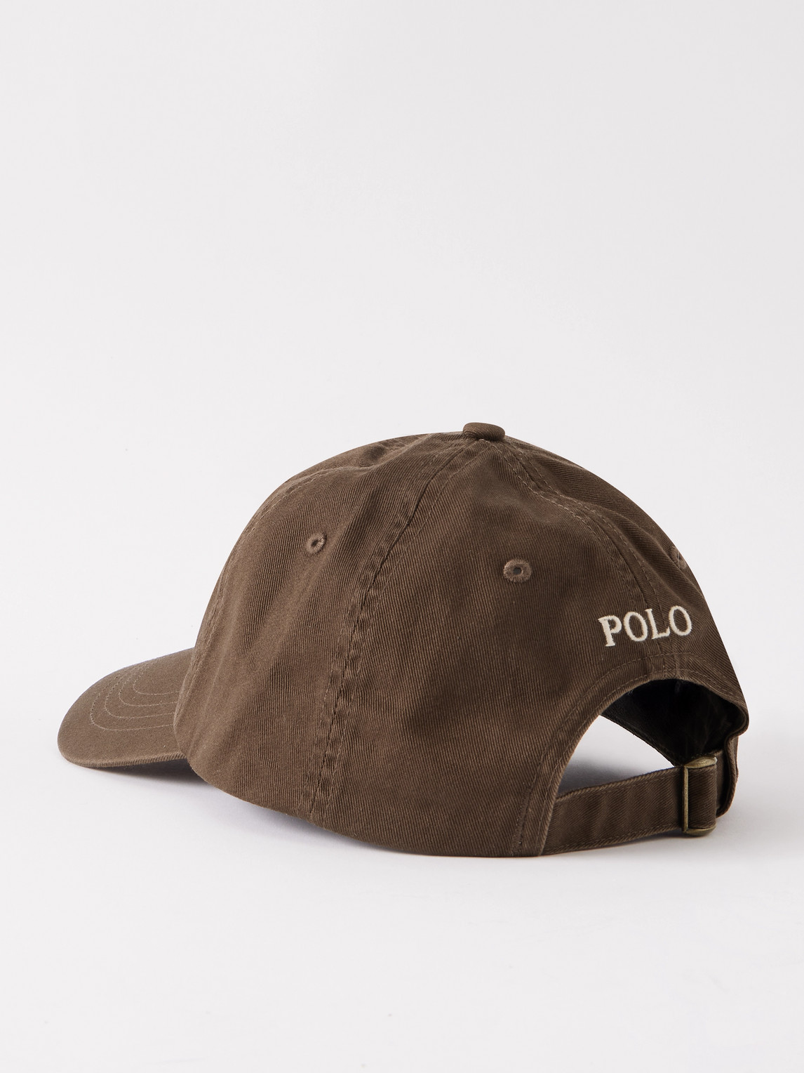 Polo Ralph Lauren Logo-embroidered Cotton-canvas Baseball Cap In Brown