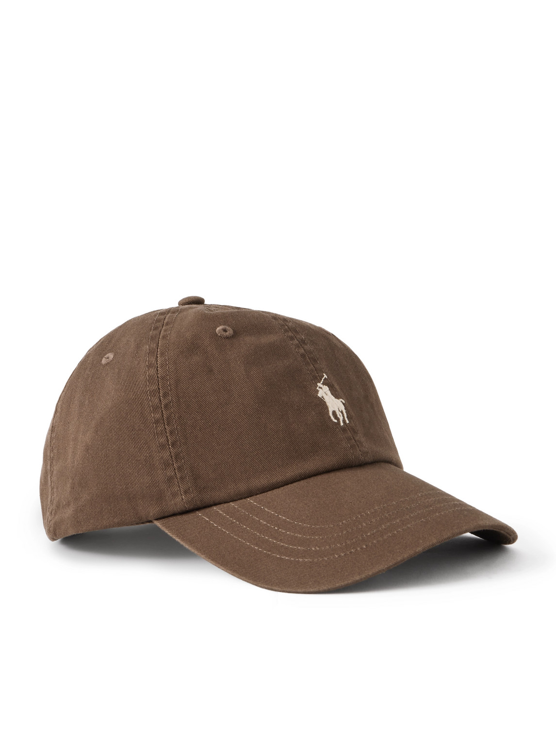 Polo Ralph Lauren Logo-embroidered Cotton-canvas Baseball Cap In Brown