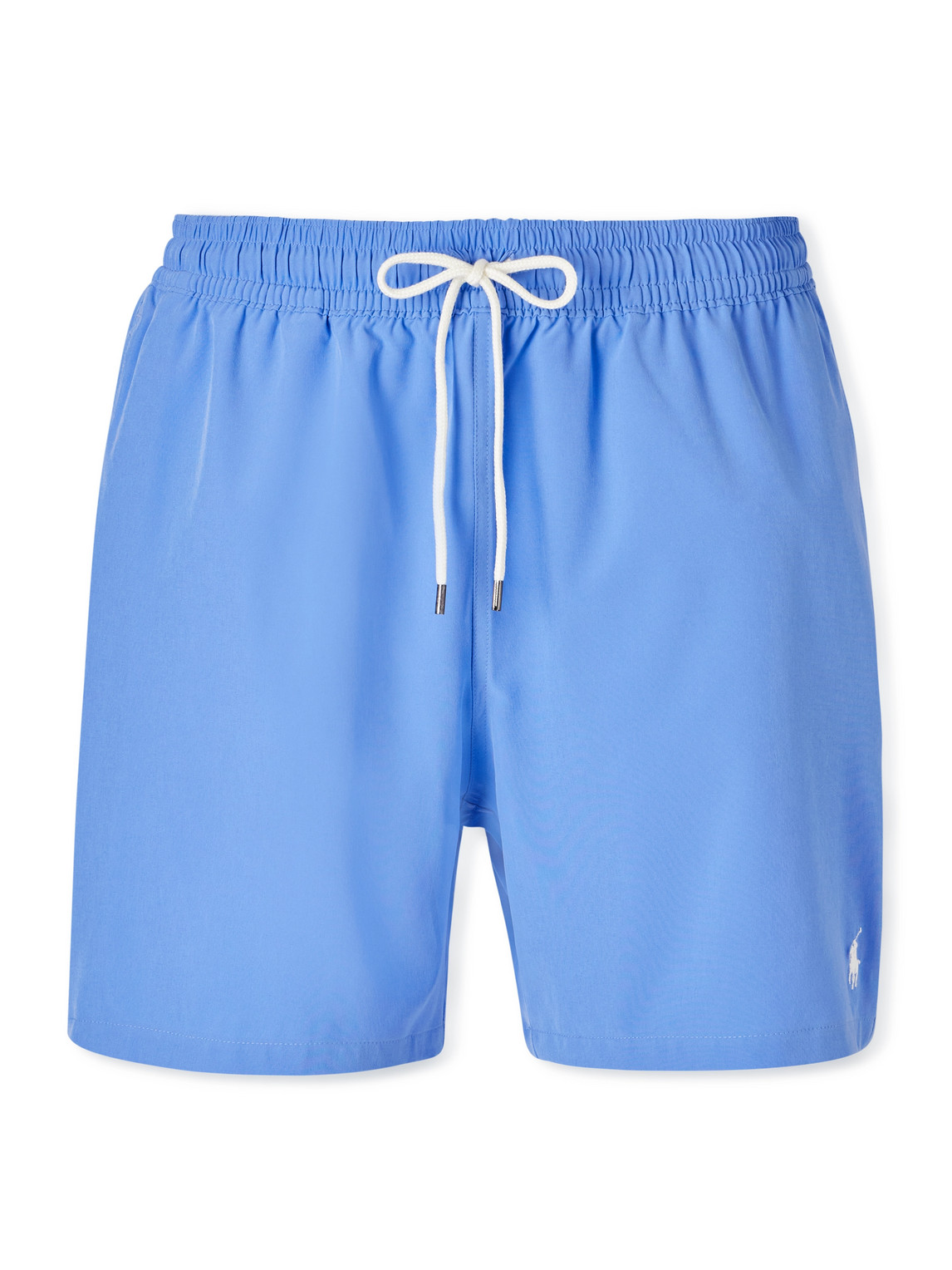 Polo Ralph Lauren Traveler Straight-leg Mid-length Swim Shorts In Blue