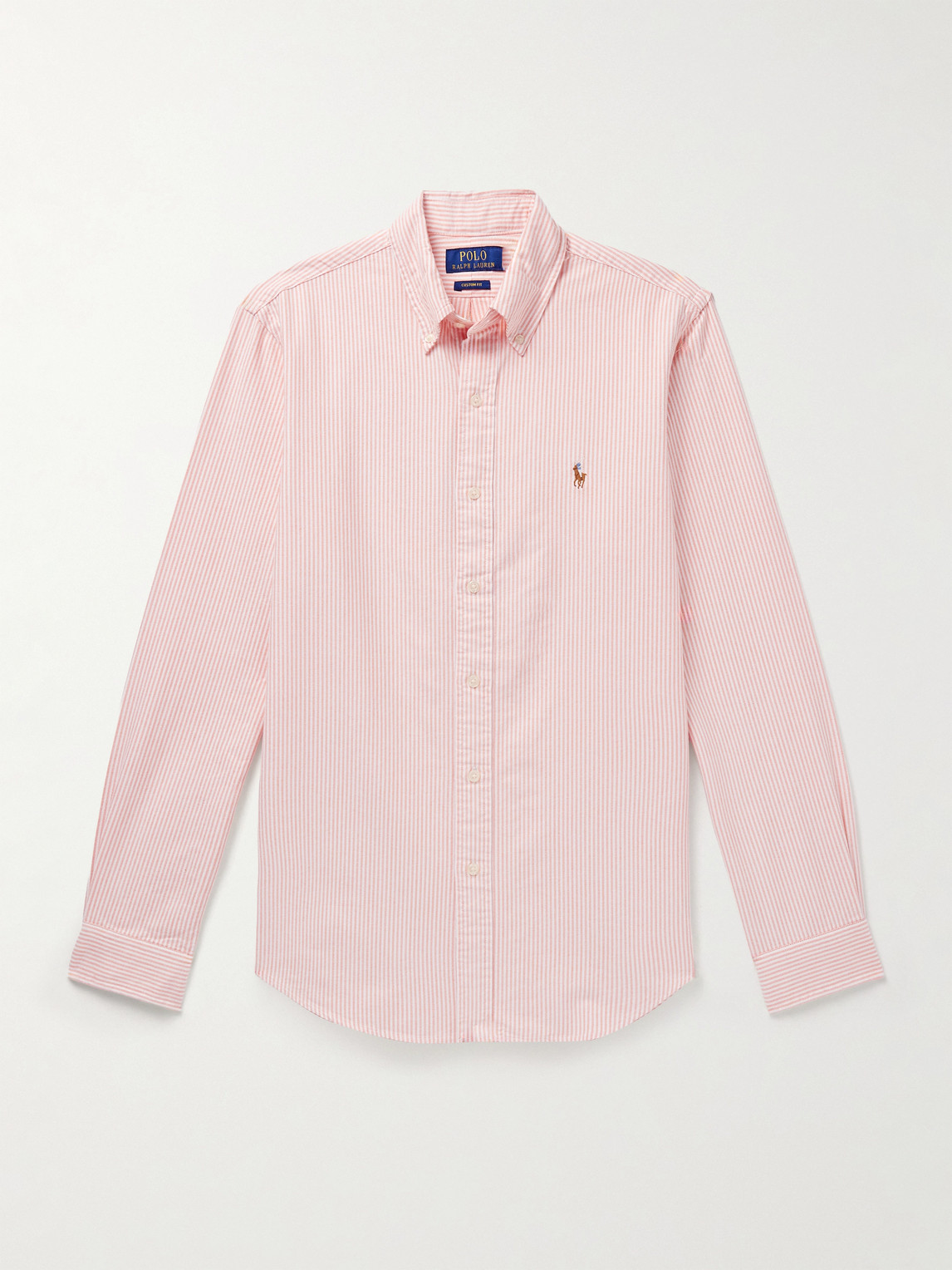 Polo Ralph Lauren Button-Down Collar Striped Cotton-Poplin Shirt - Men - Women's Clothing