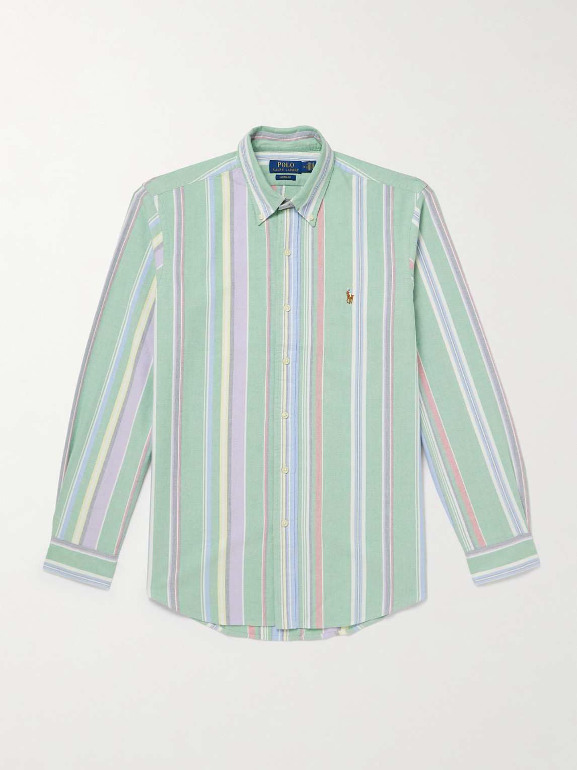 Polo Ralph Lauren Button-Down Collar Striped Cotton Oxford Shirt - Men