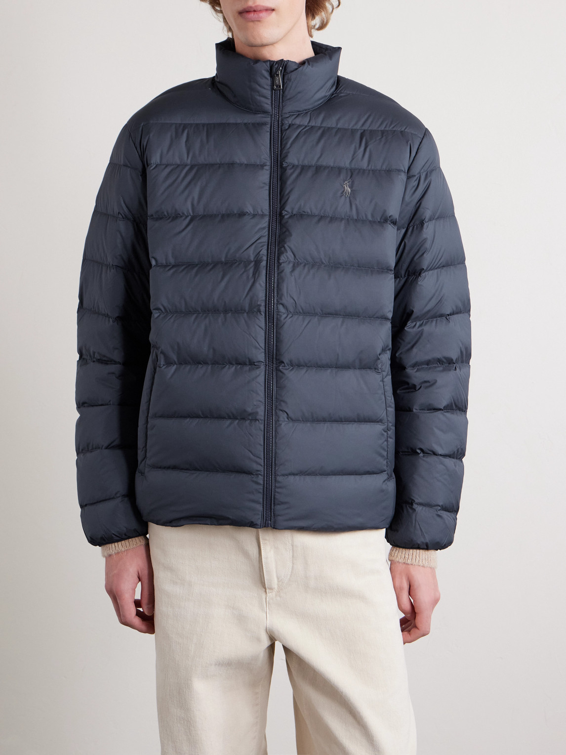  Polo Ralph Lauren - Logo-embroidered Quilted Shell Down Jacket - Men - Blue - M 