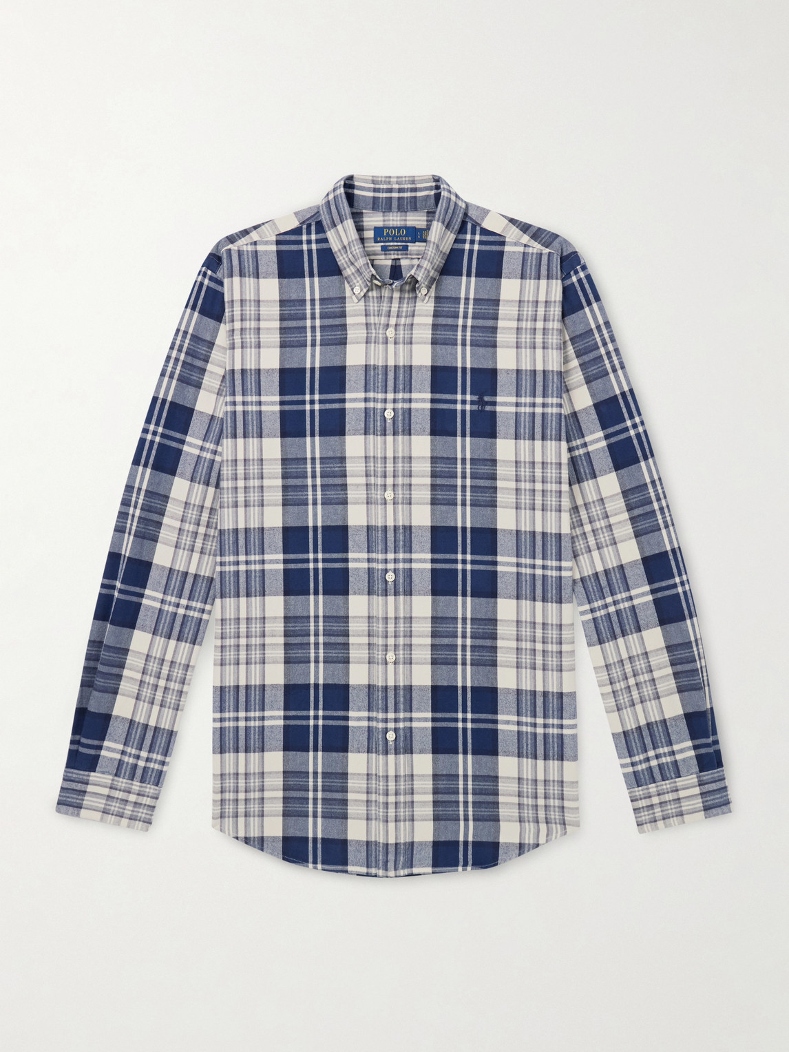 Polo Ralph Lauren Button-Down Collar Logo-Embroidered Checked Cotton Oxford Shirt - Men