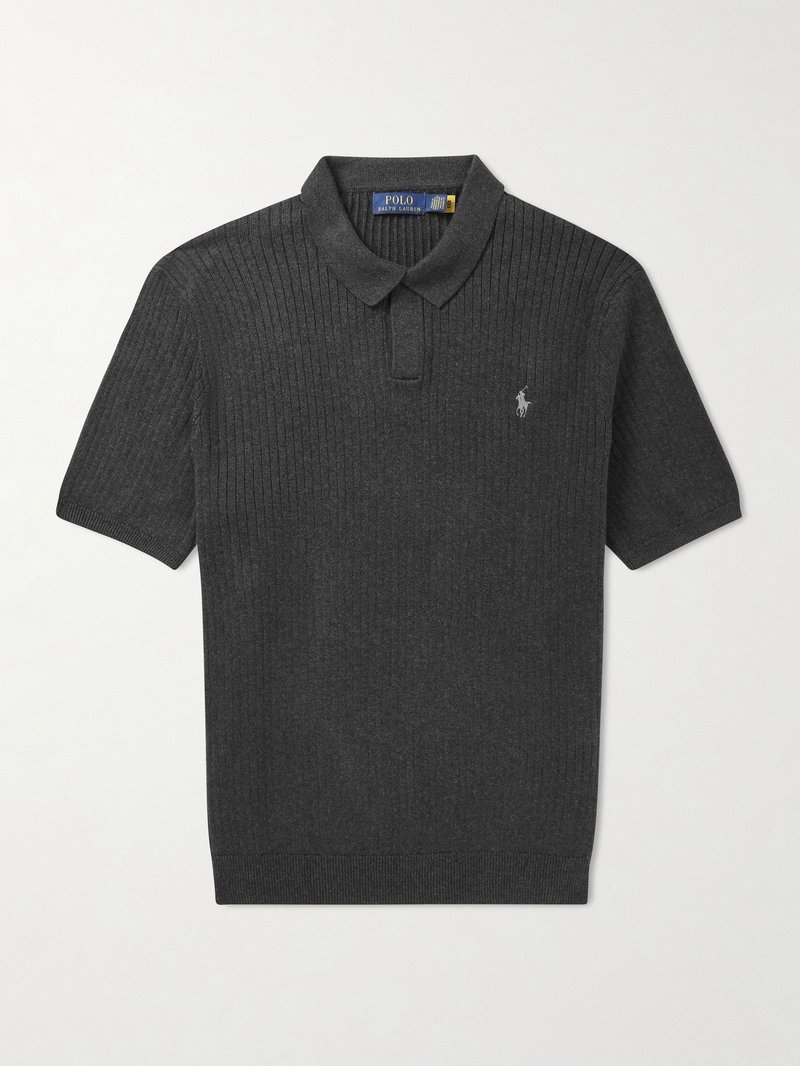 Polo Ralph Lauren Logo-Embroidered Ribbed Cotton Polo Shirt - Men
