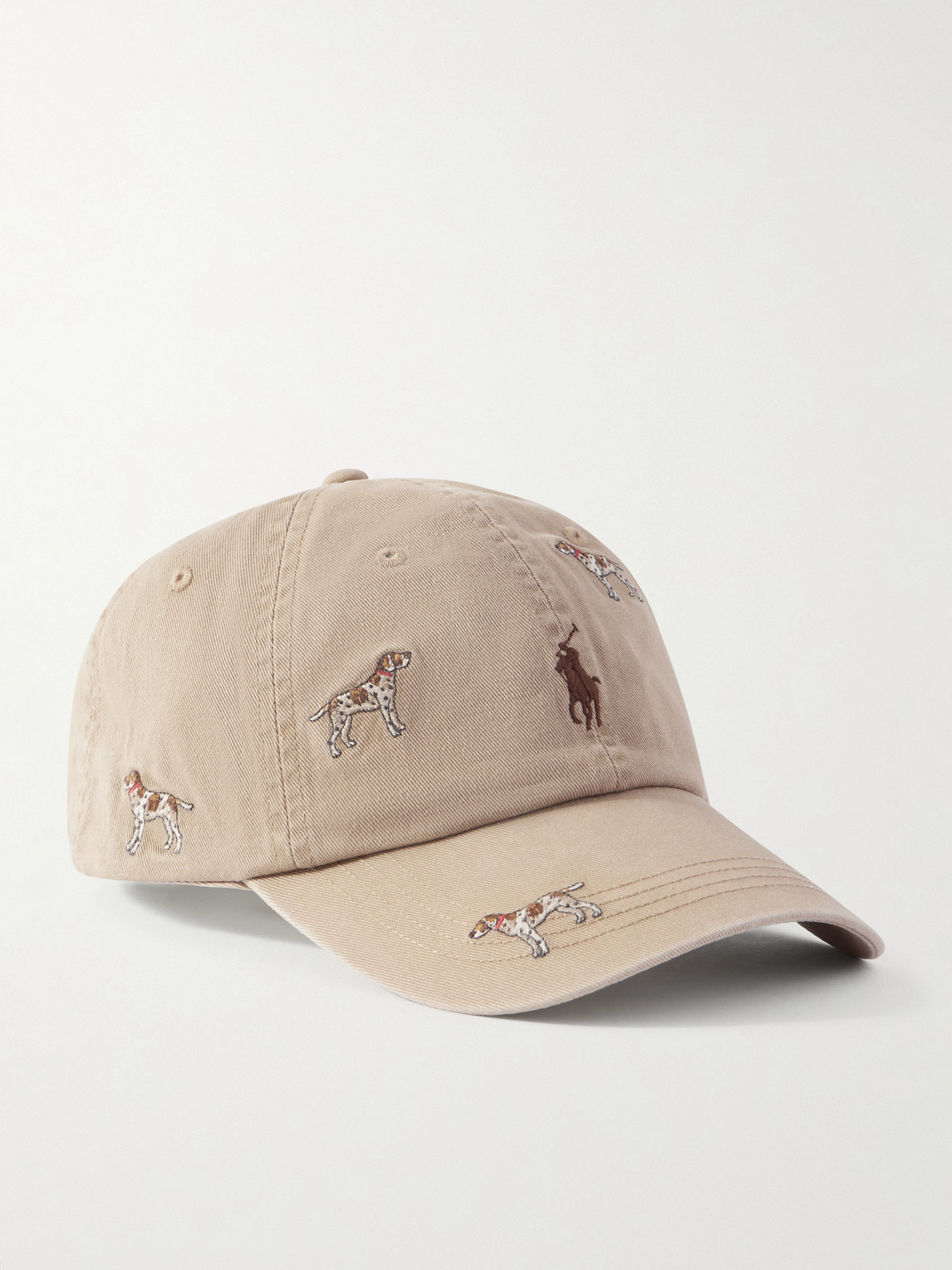Polo Ralph Lauren Logo-embroidered Cotton-twill Baseball Cap In Neutral