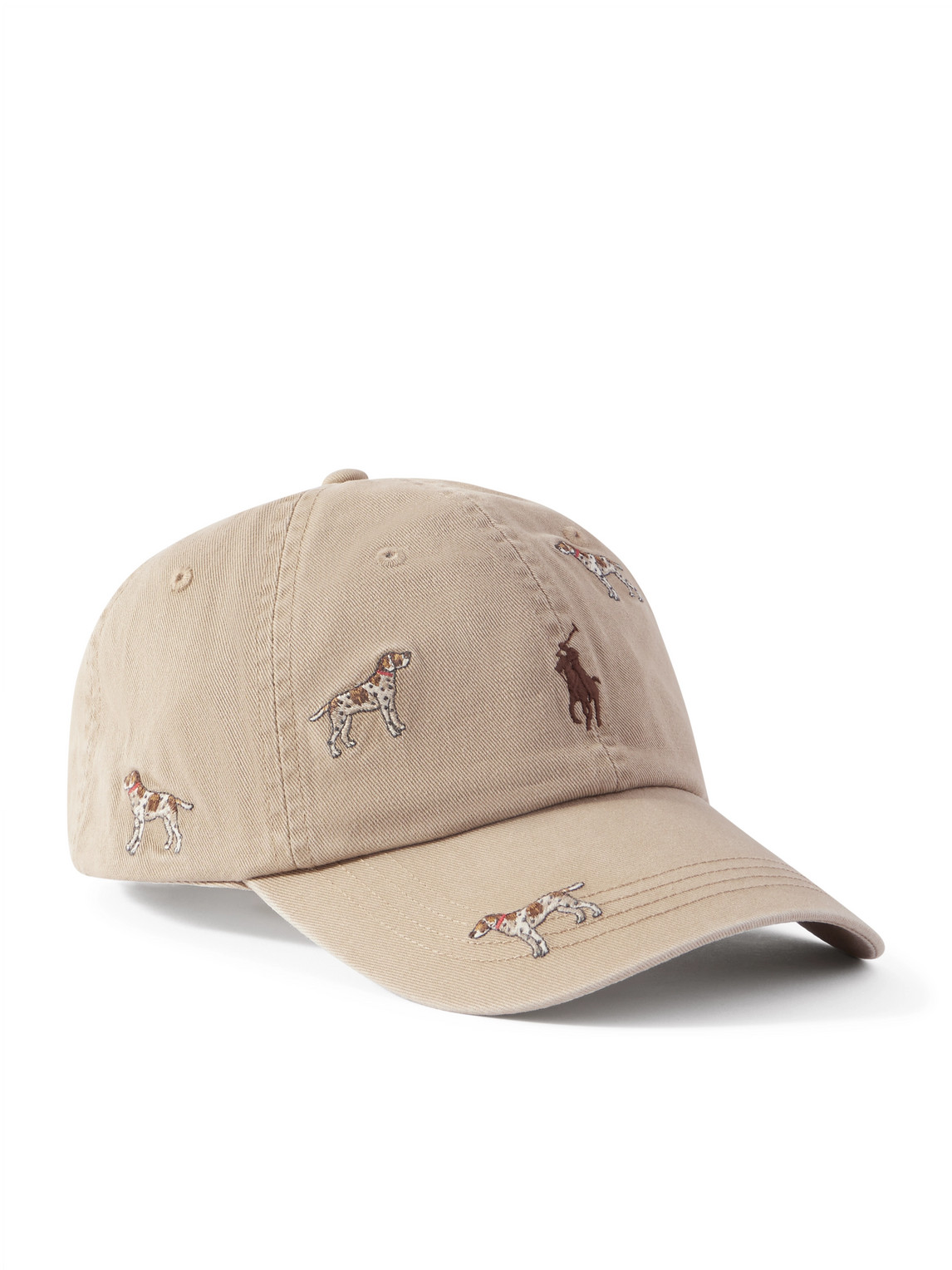 Polo Ralph Lauren Logo-embroidered Cotton-twill Baseball Cap In Neutral