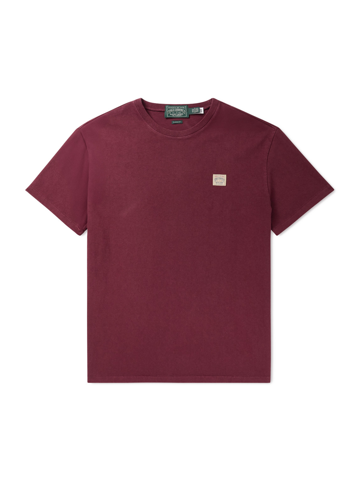 Polo Ralph Lauren Logo-detail Crew-neck T-shirt In Red