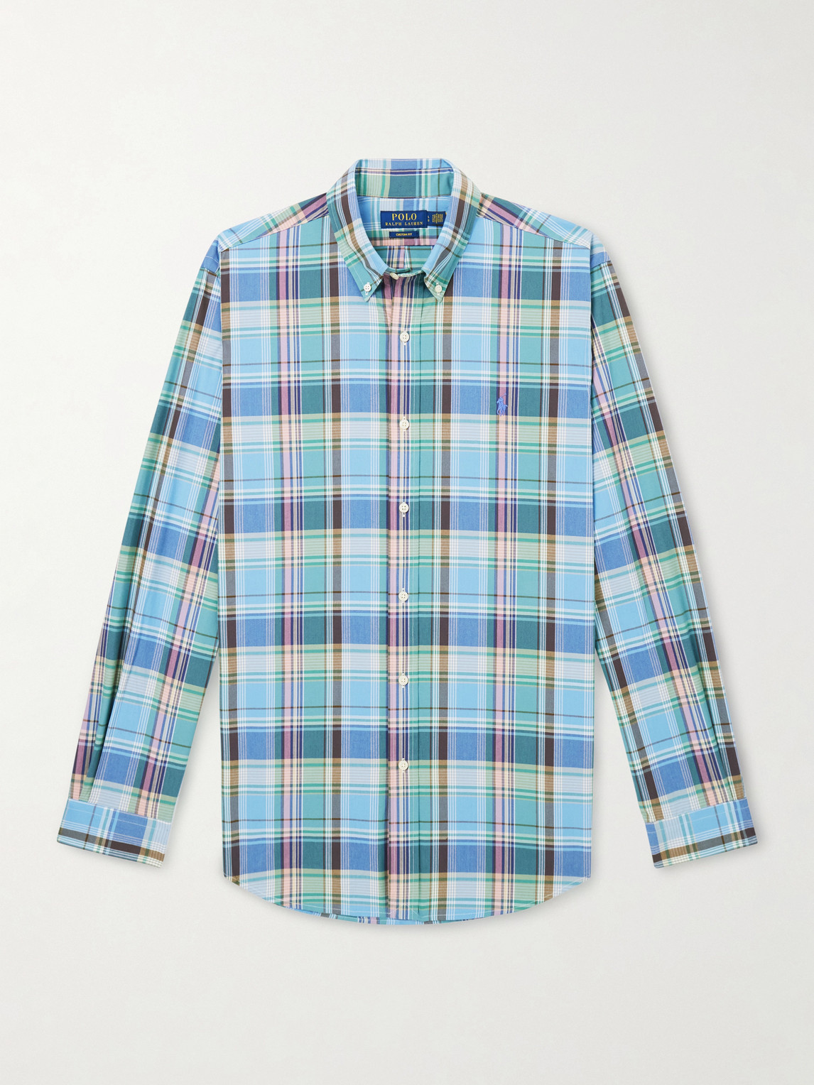 Polo Ralph Lauren Button-Down Collar Logo-Embroidered Checked Cotton Shirt - Men