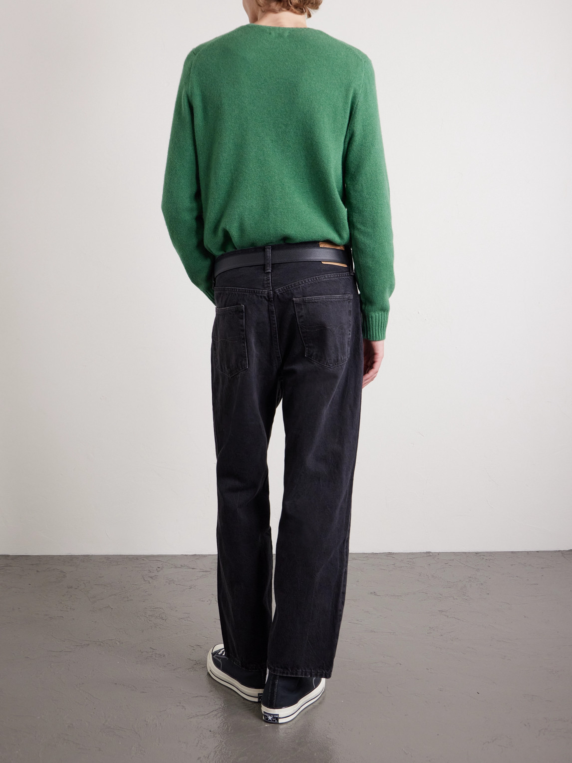 Polo Ralph Lauren Rivington Wide-leg Jeans In Black